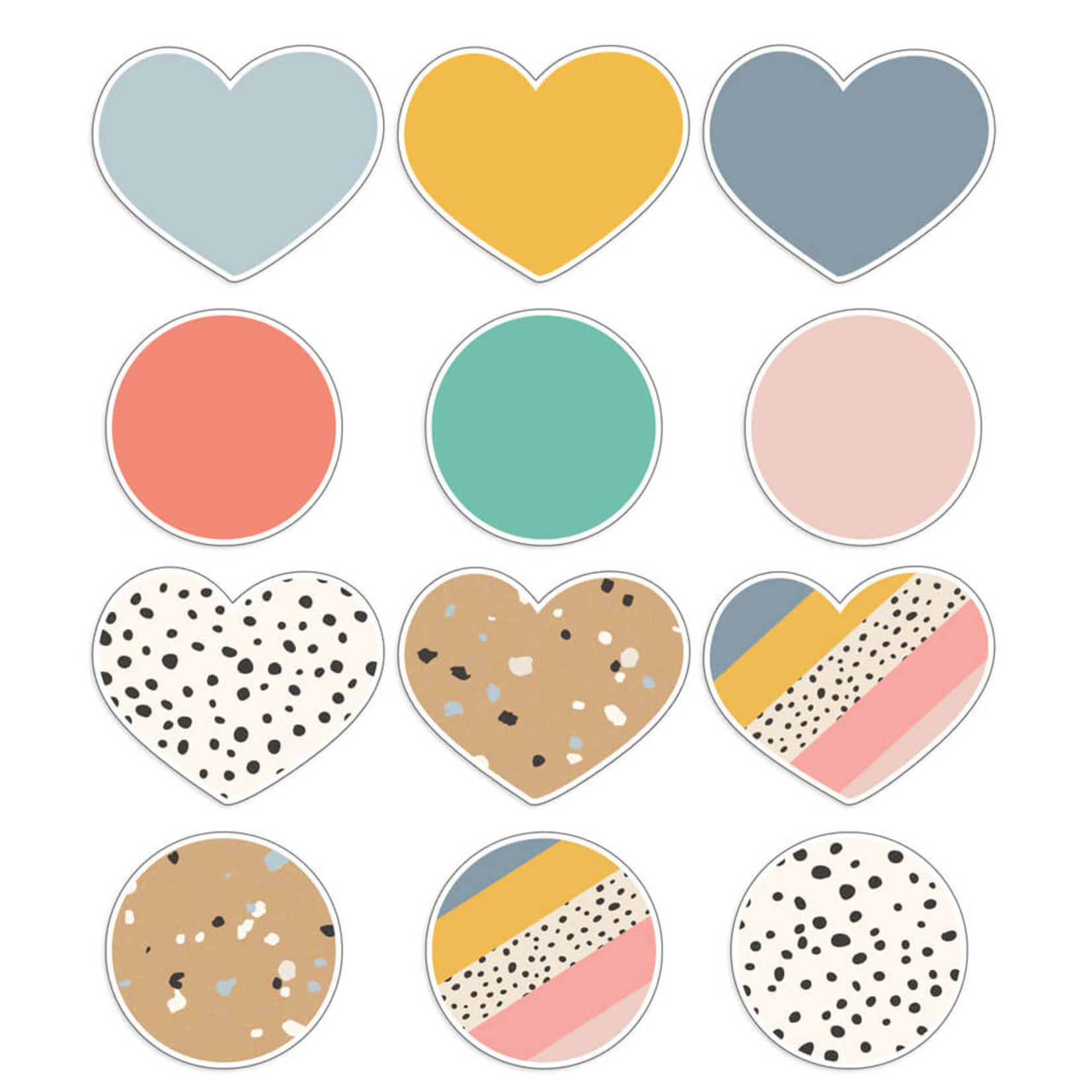 CARSON DELLOSA PUBLISHING CO We Belong Hearts & Dots Cutouts