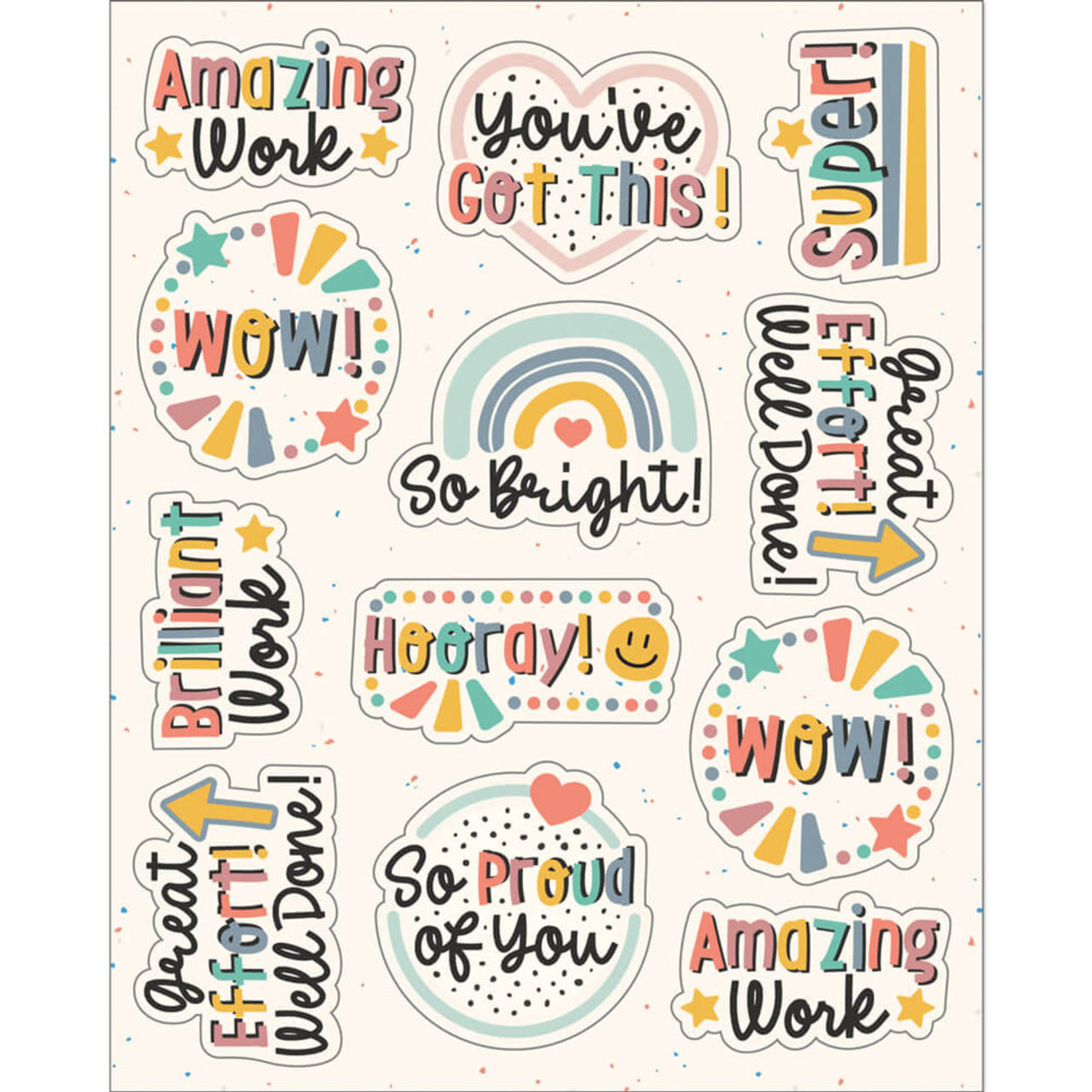 CARSON DELLOSA PUBLISHING CO We Belong Motivational Shape Stickers