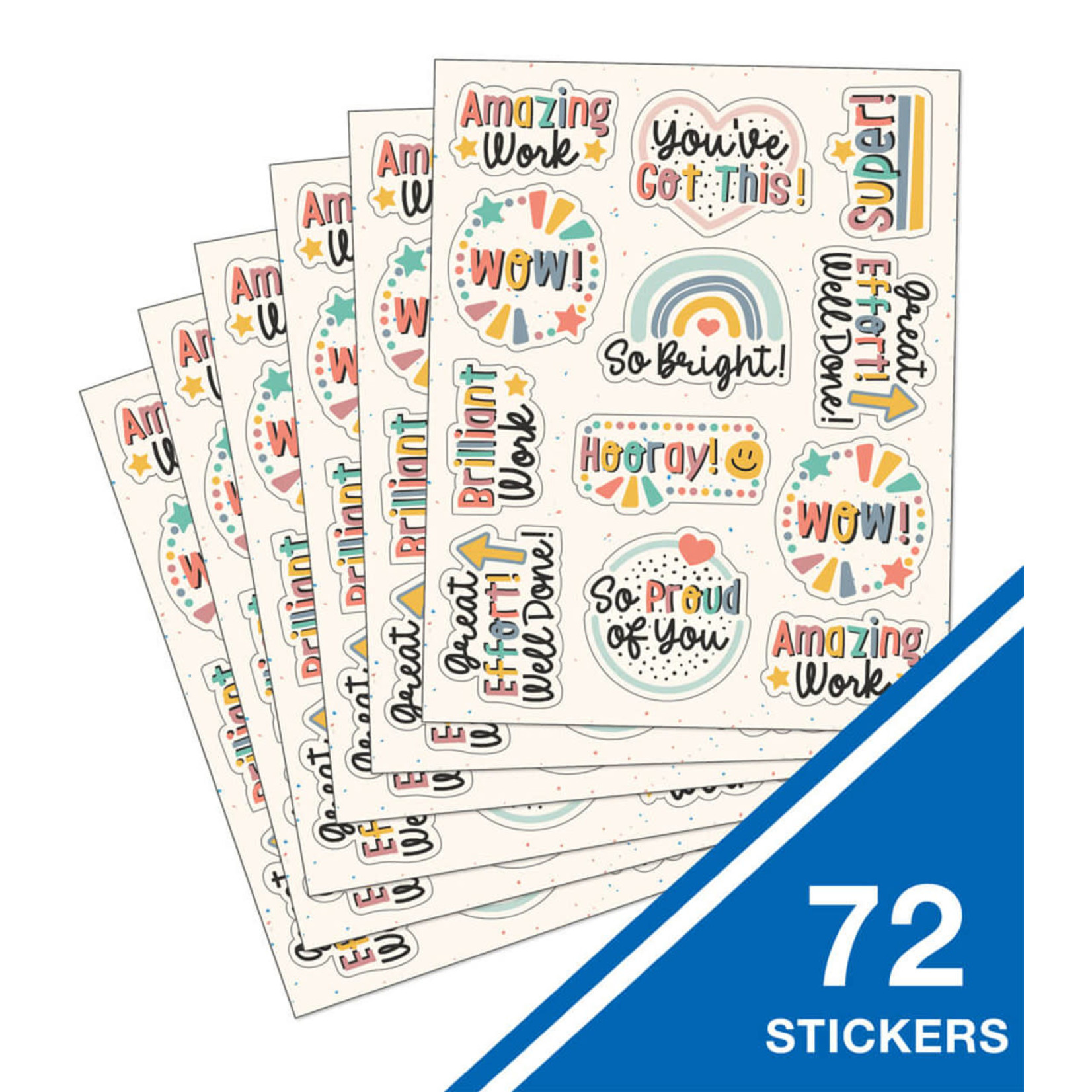 CARSON DELLOSA PUBLISHING CO We Belong Motivational Shape Stickers