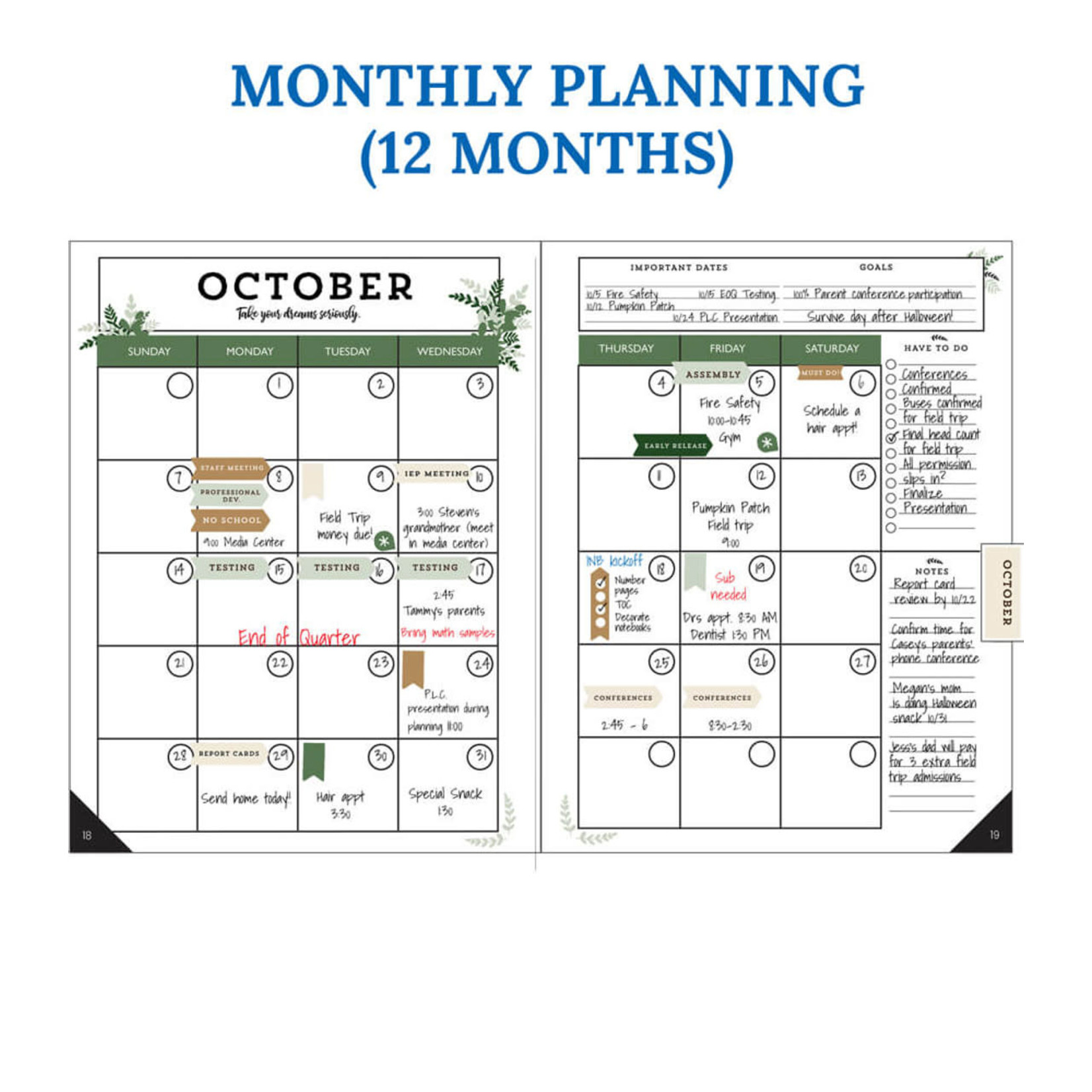 CARSON DELLOSA PUBLISHING CO Farmhouse Teacher Planner