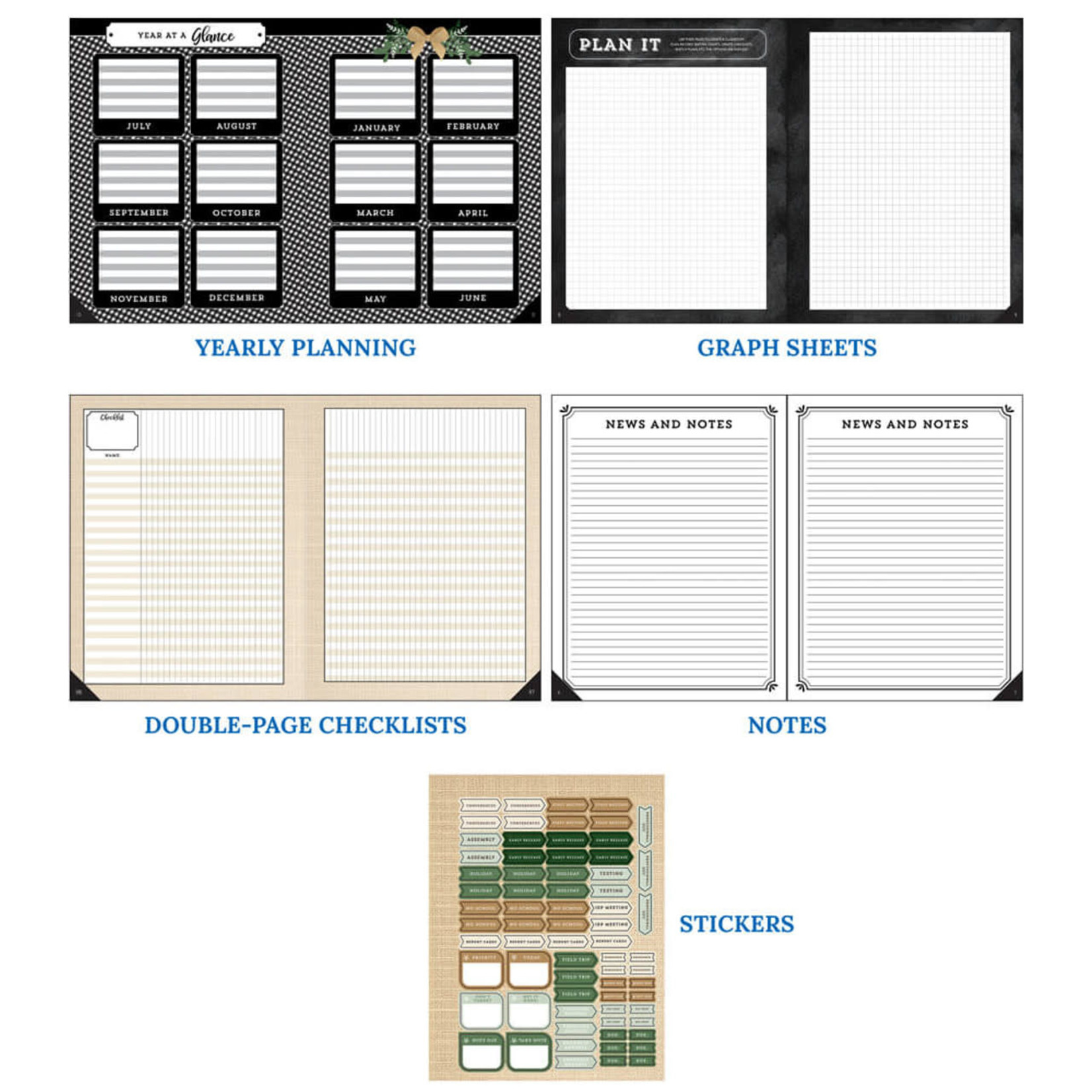 CARSON DELLOSA PUBLISHING CO Farmhouse Teacher Planner