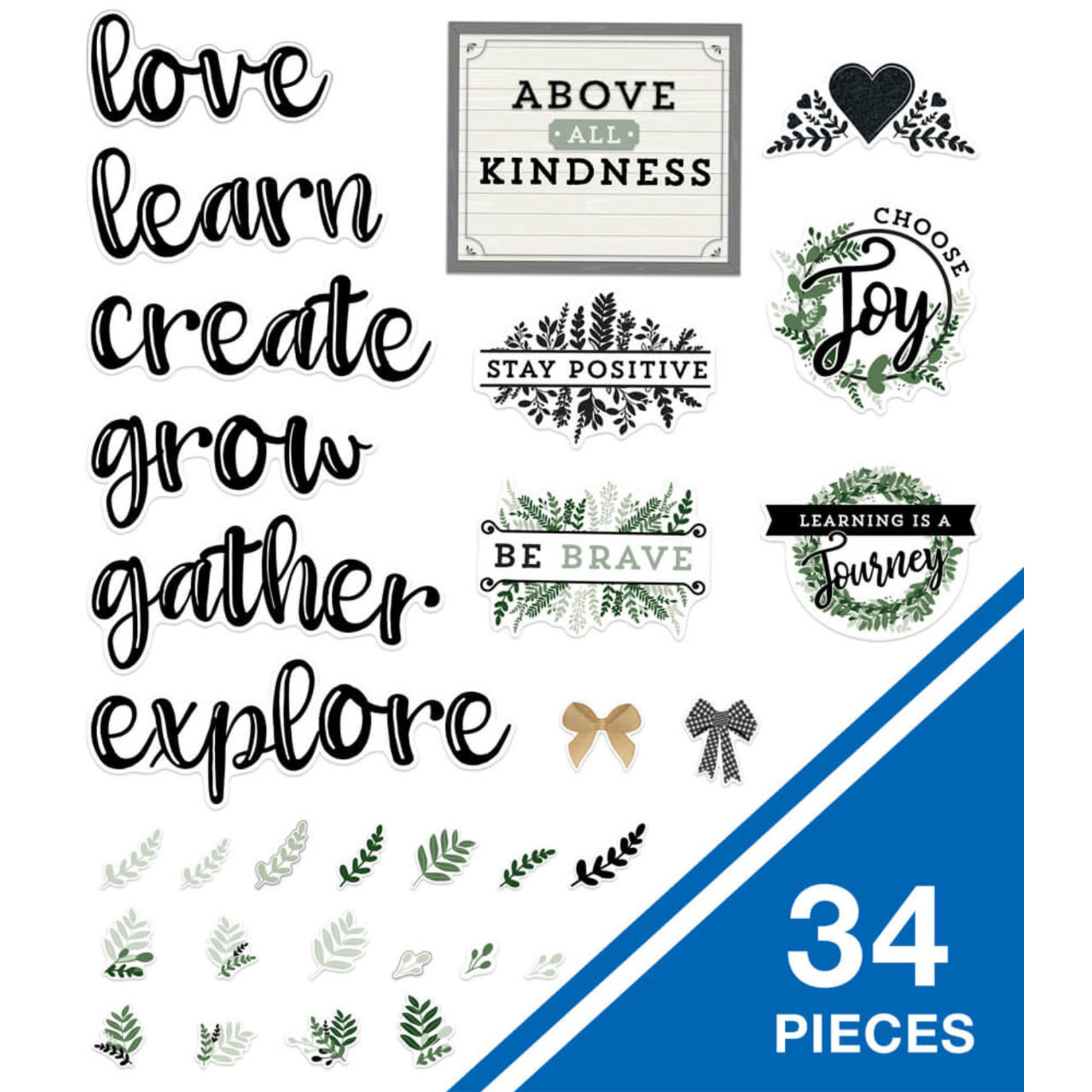CARSON DELLOSA PUBLISHING CO Farmhouse Motivational Signs Bulletin Board Set