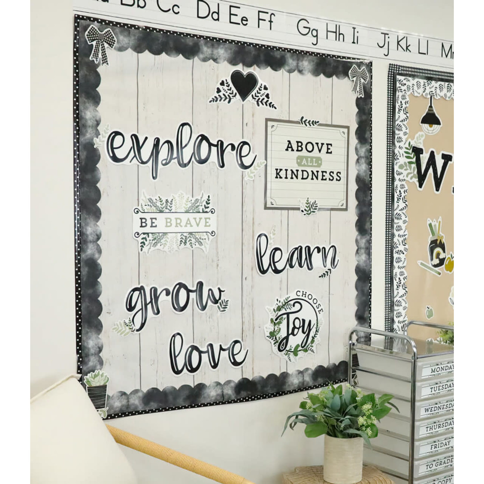 CARSON DELLOSA PUBLISHING CO Farmhouse Motivational Signs Bulletin Board Set