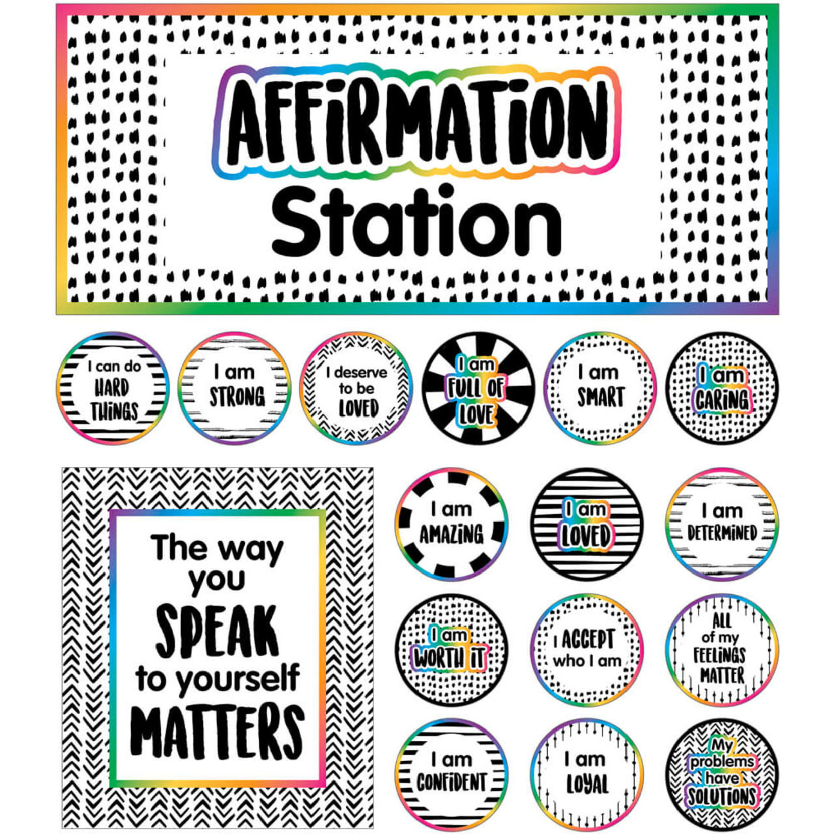 CARSON DELLOSA PUBLISHING CO Affirmation Station Bulletin Board Set