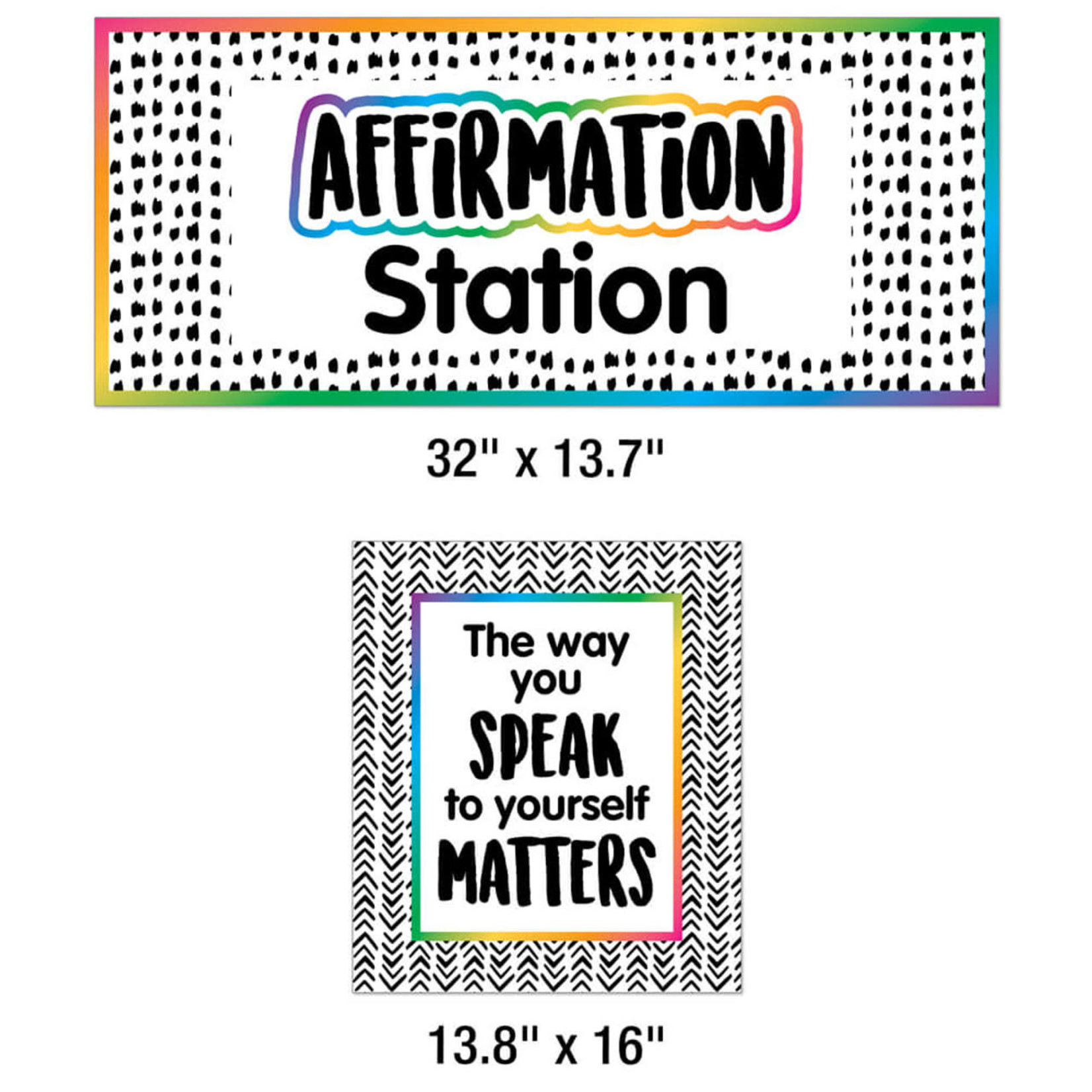 CARSON DELLOSA PUBLISHING CO Affirmation Station Bulletin Board Set