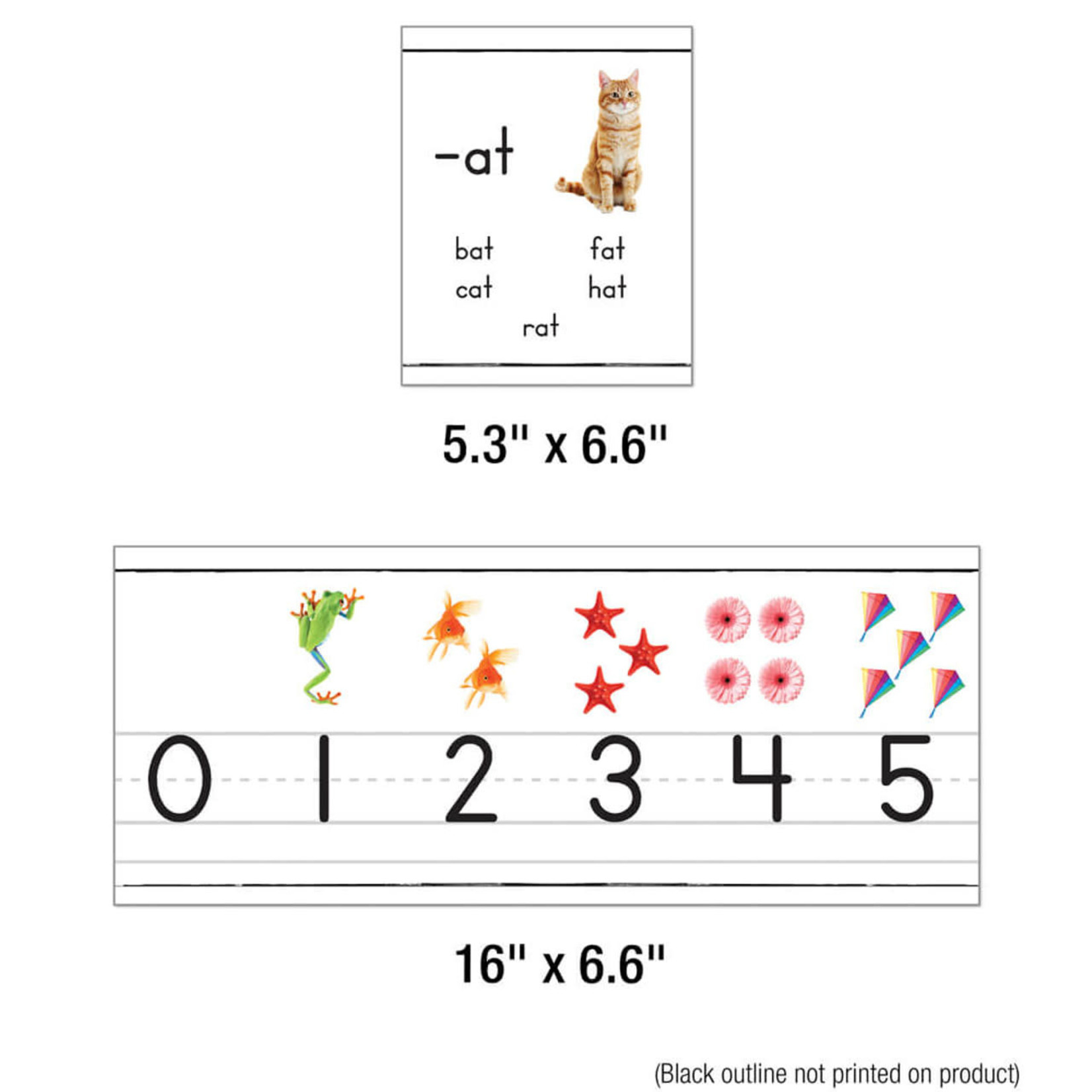 CARSON DELLOSA PUBLISHING CO Photographic Alphabet Line Bulletin Board Set Grade PK-2