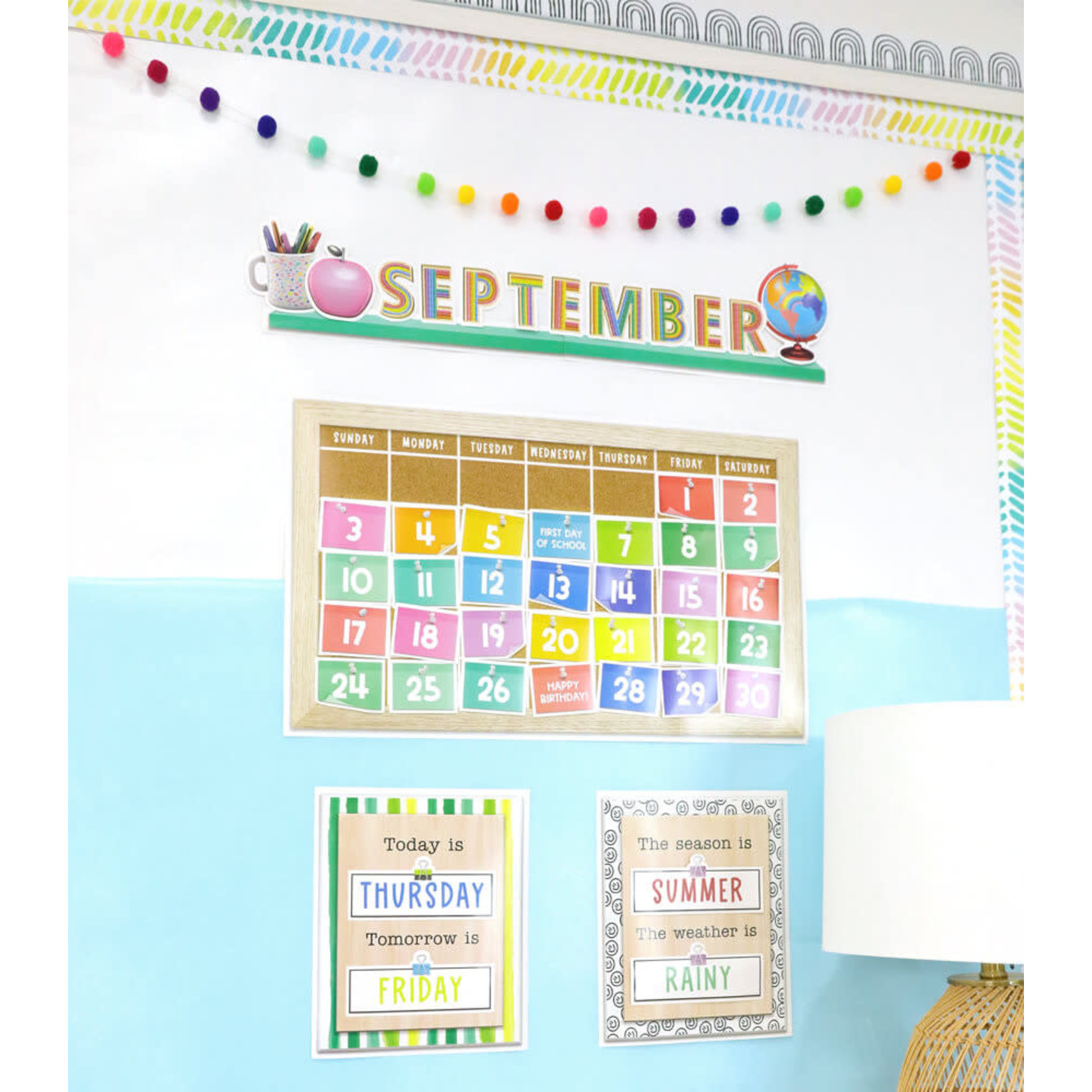 CARSON DELLOSA PUBLISHING CO Creatively Inspired Calendar Bulletin Board Set