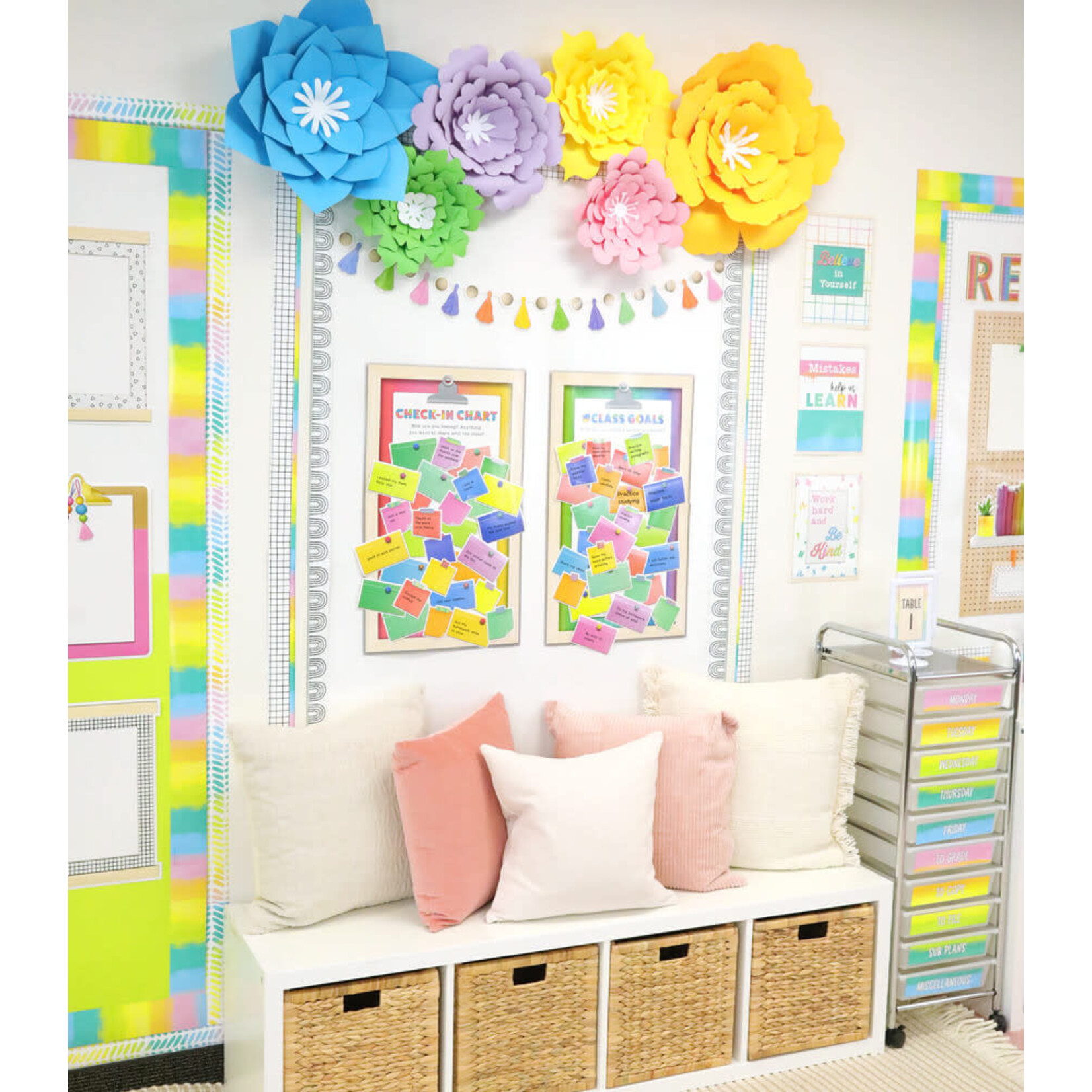 CARSON DELLOSA PUBLISHING CO Creatively Inspired Classroom Community Charts Bulletin Board Set