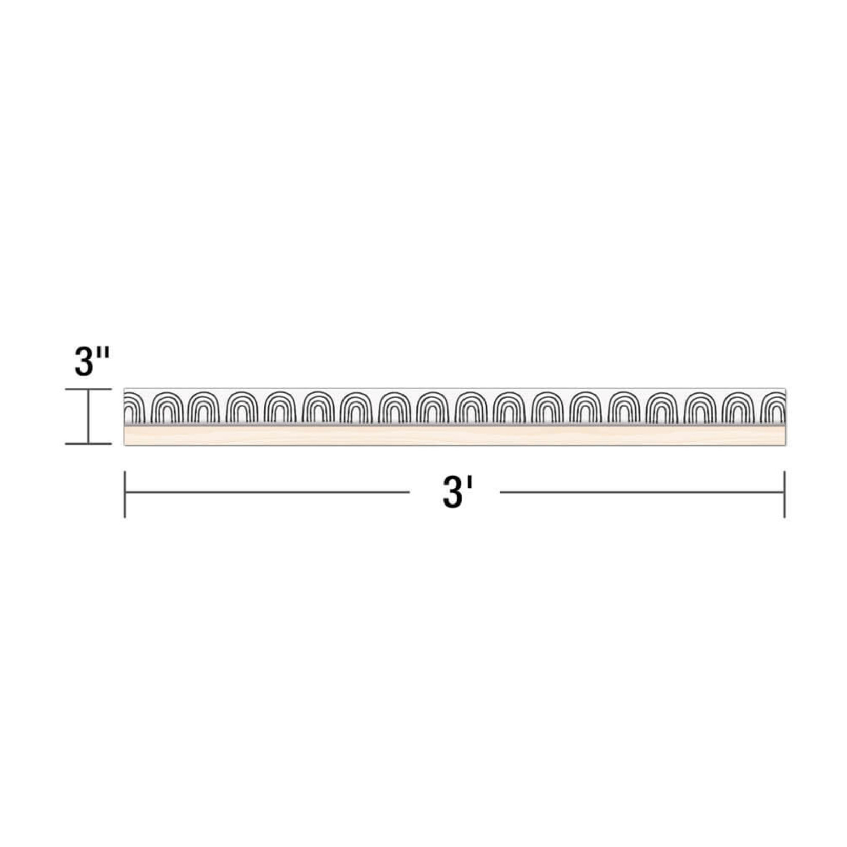 CARSON DELLOSA PUBLISHING CO Creatively Inspired Black & White Rainbows Straight Bulletin Board Borders