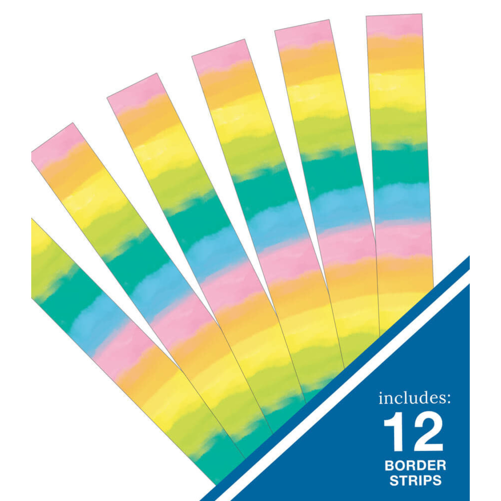 CARSON DELLOSA PUBLISHING CO Creatively Inspired Watercolor Straight Bulletin Board Borders