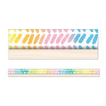 CARSON DELLOSA PUBLISHING CO Creatively Inspired Watercolor Chevron Straight Bulletin Board Borders