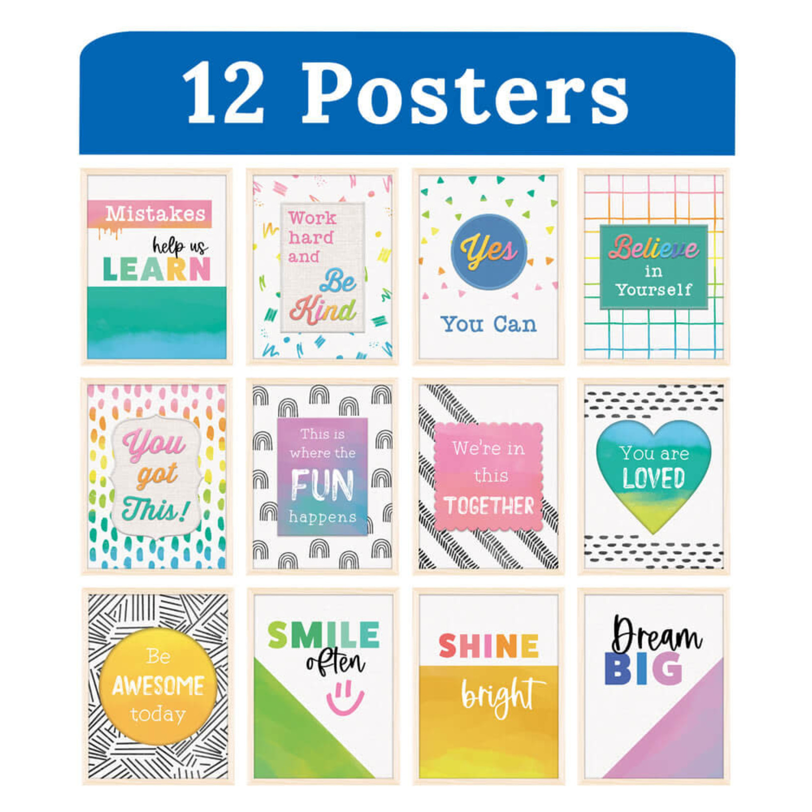 CARSON DELLOSA PUBLISHING CO Mini Posters: Creatively Inspired Poster Set