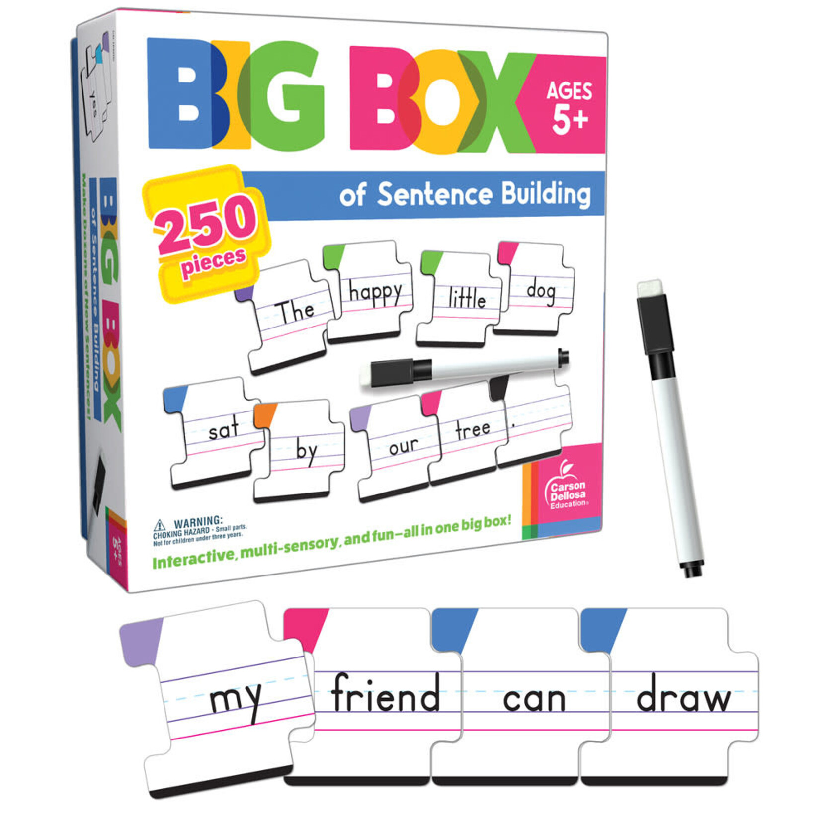 CARSON DELLOSA PUBLISHING CO Big Box of Sentence Building Puzzle Grade K-3