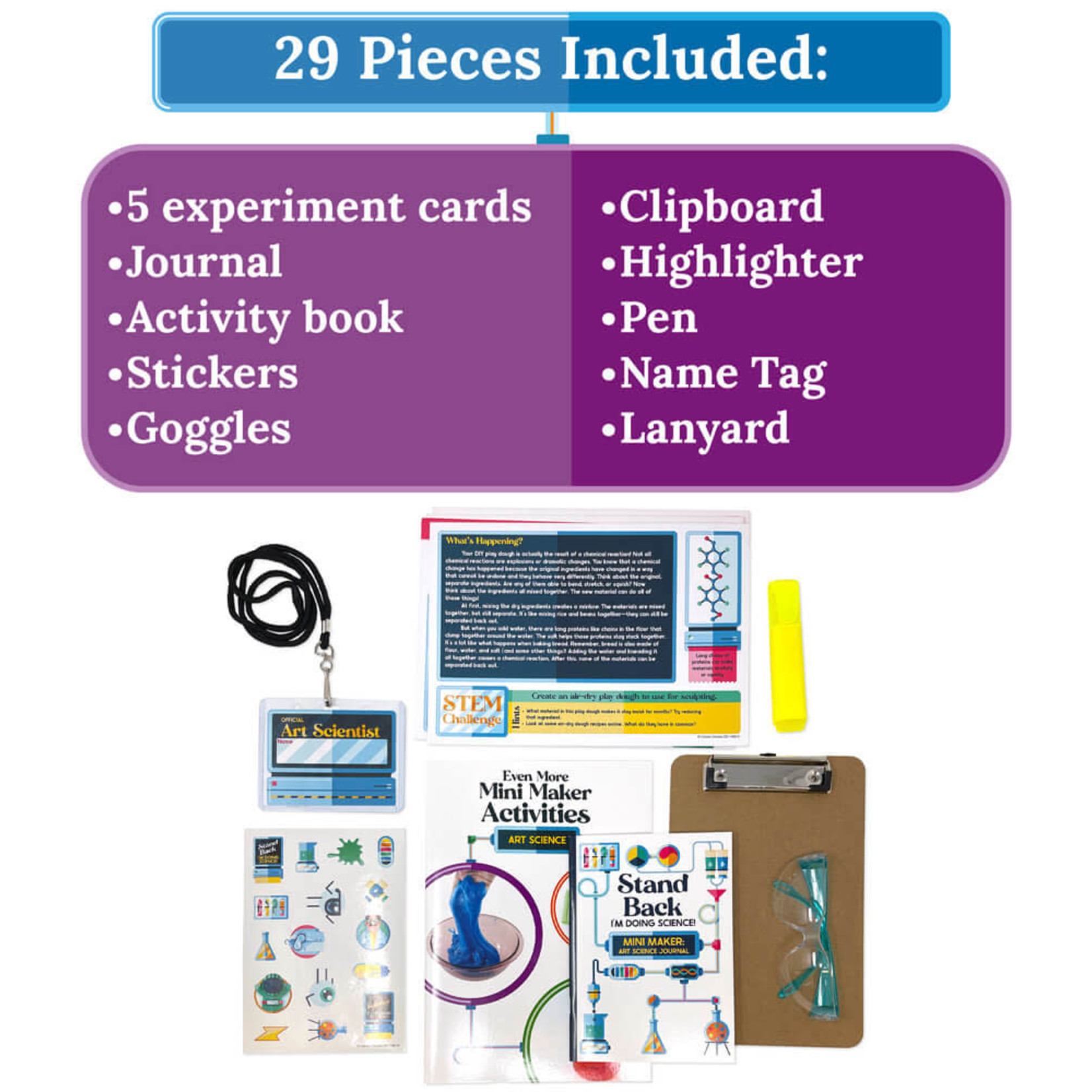 CARSON DELLOSA PUBLISHING CO Mini Maker Kit: Art Science Activity Kit Grade 2-5
