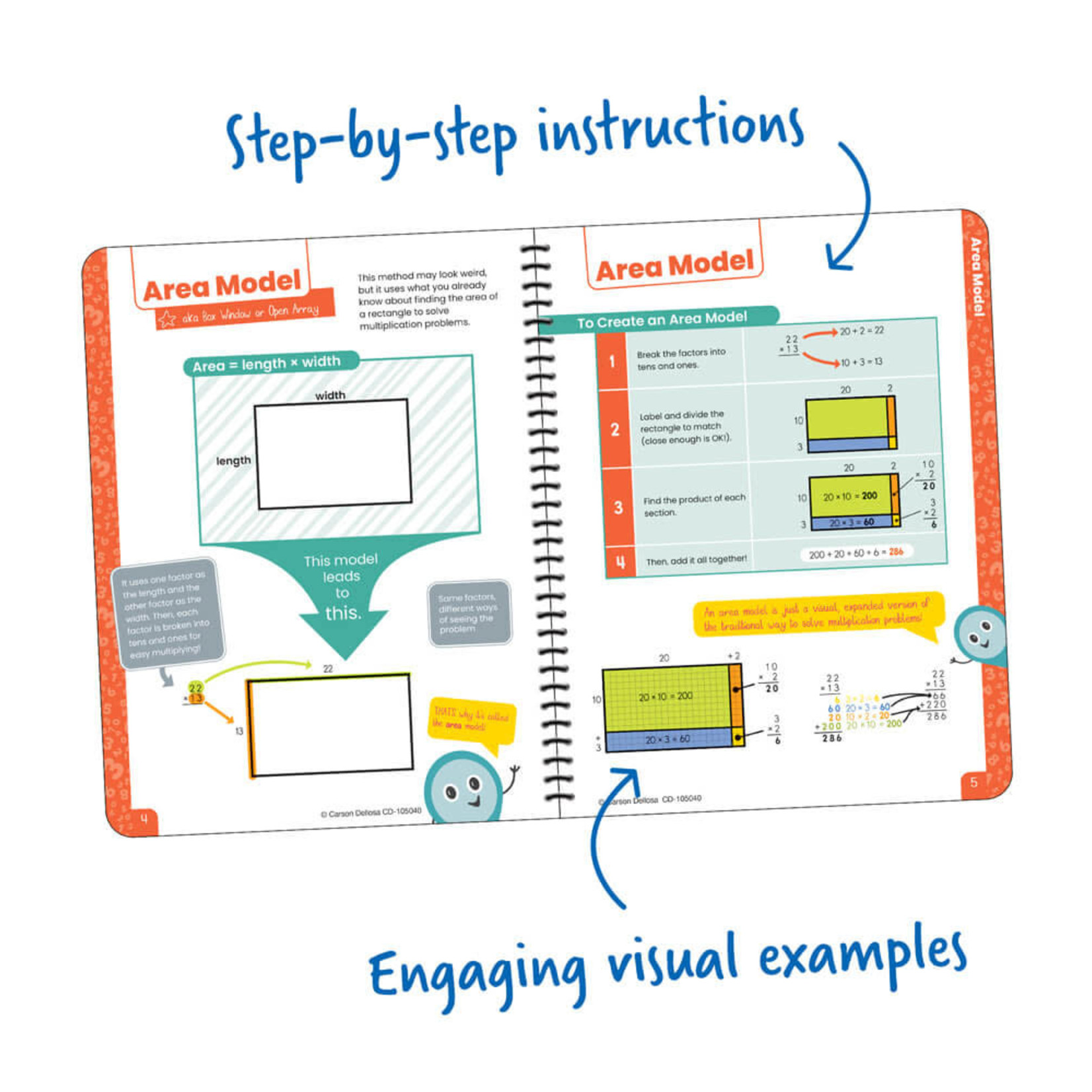 CARSON DELLOSA PUBLISHING CO Intermediate Multiplication Strategies Resource Book Grade 4-6