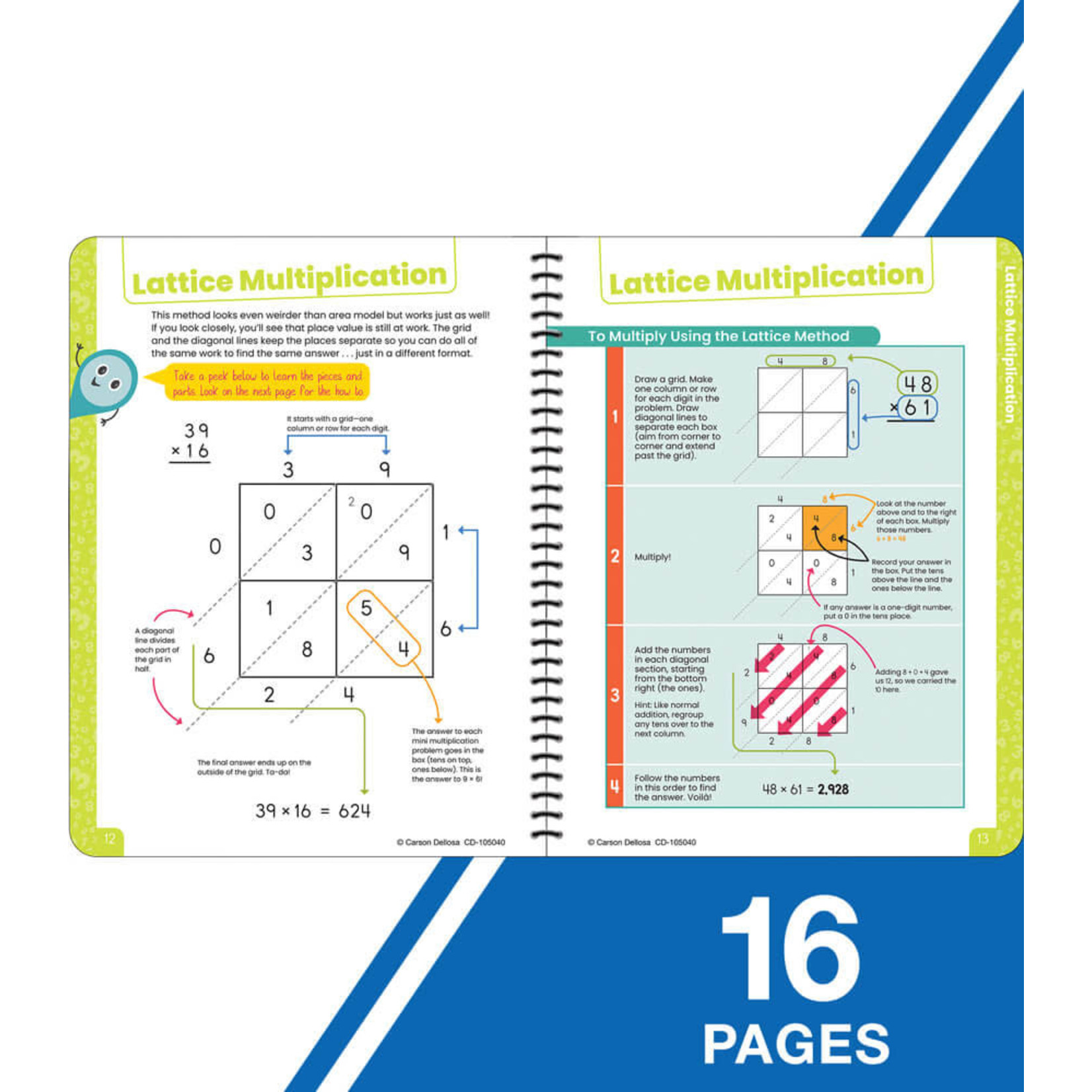 CARSON DELLOSA PUBLISHING CO Intermediate Multiplication Strategies Resource Book Grade 4-6