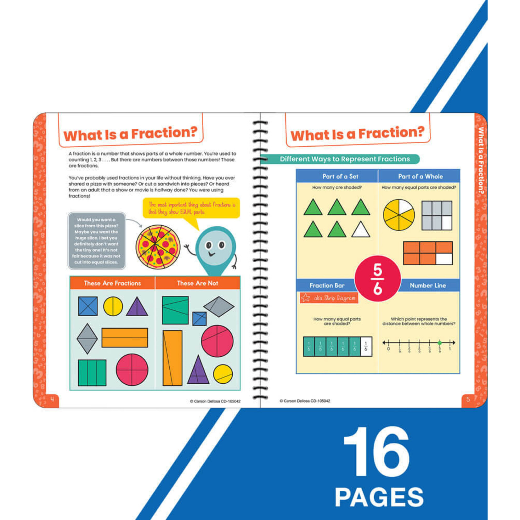 CARSON DELLOSA PUBLISHING CO Intro to Fractions Resource Book Grade 2-4