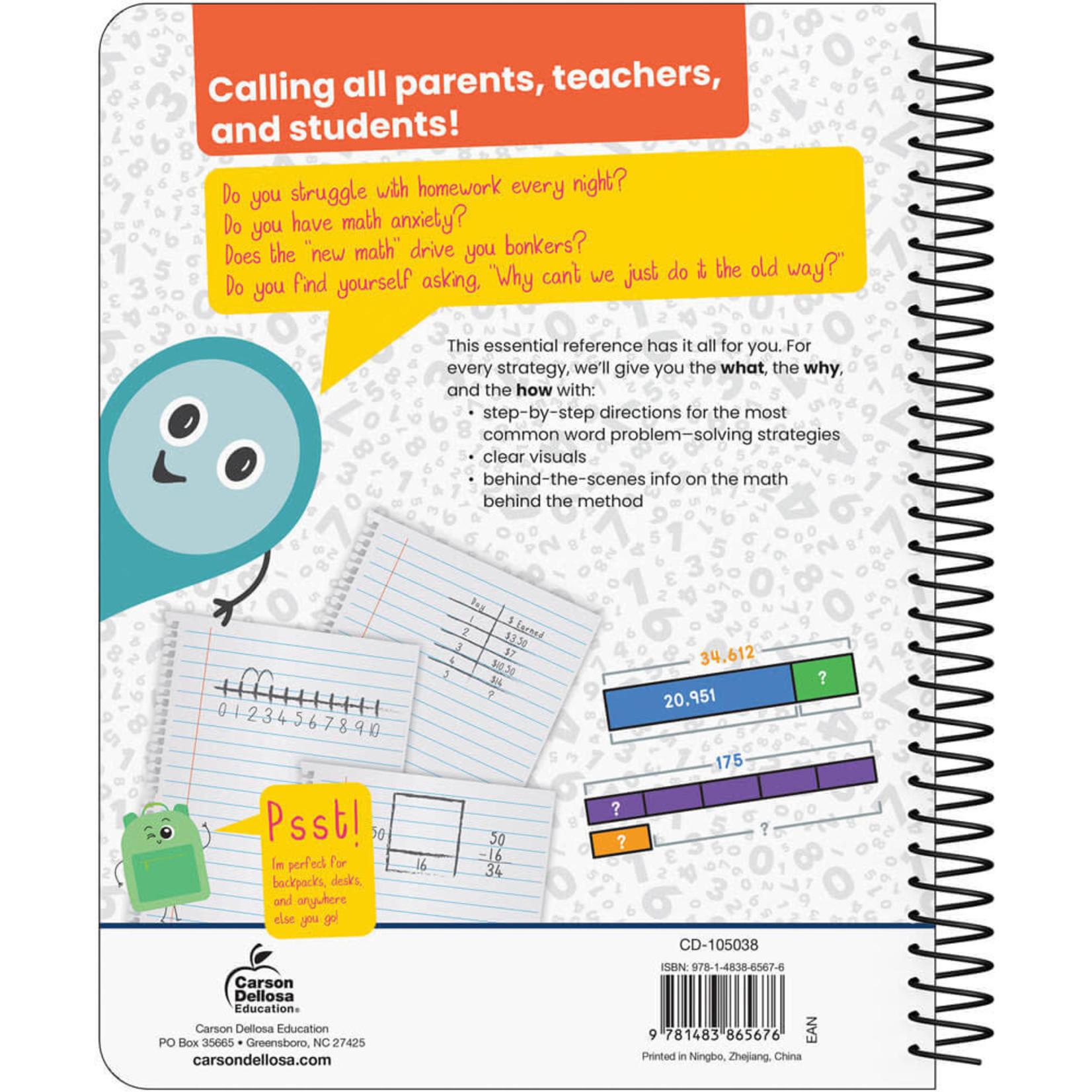 CARSON DELLOSA PUBLISHING CO Word Problem Strategies Resource Book Grade 3-5