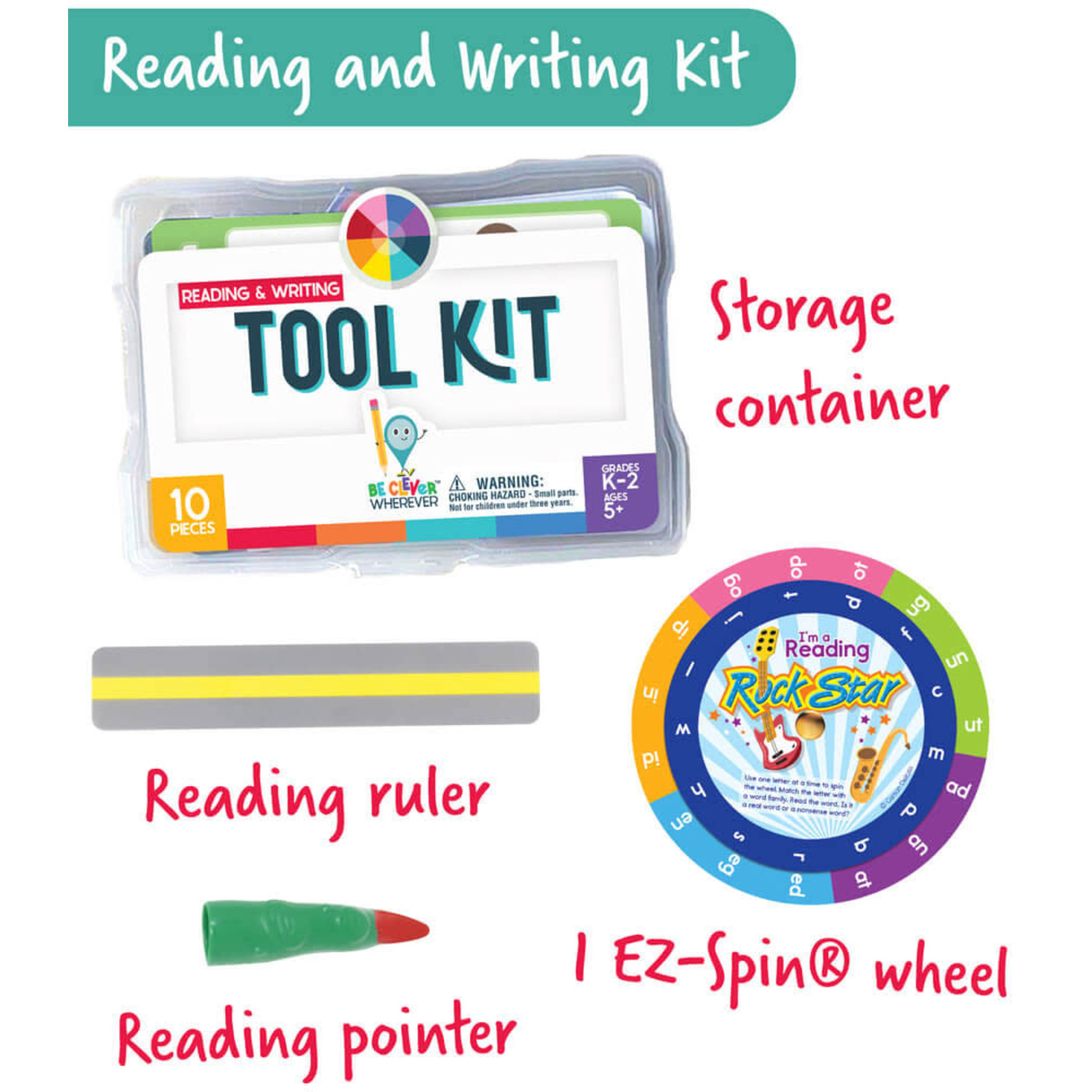 CARSON DELLOSA PUBLISHING CO Reading & Writing Tool Kit Manipulative Grade K-2