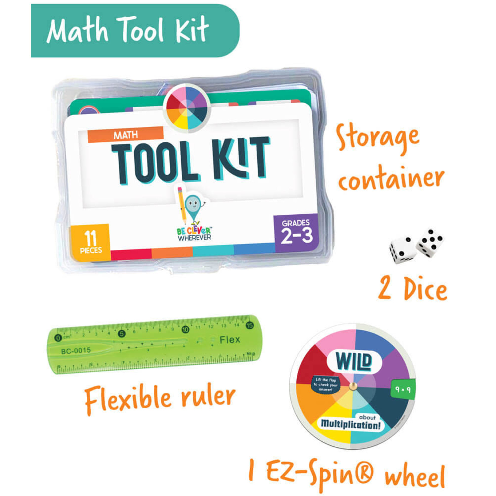 CARSON DELLOSA PUBLISHING CO Math Tool Kit Manipulative Grade 2-3