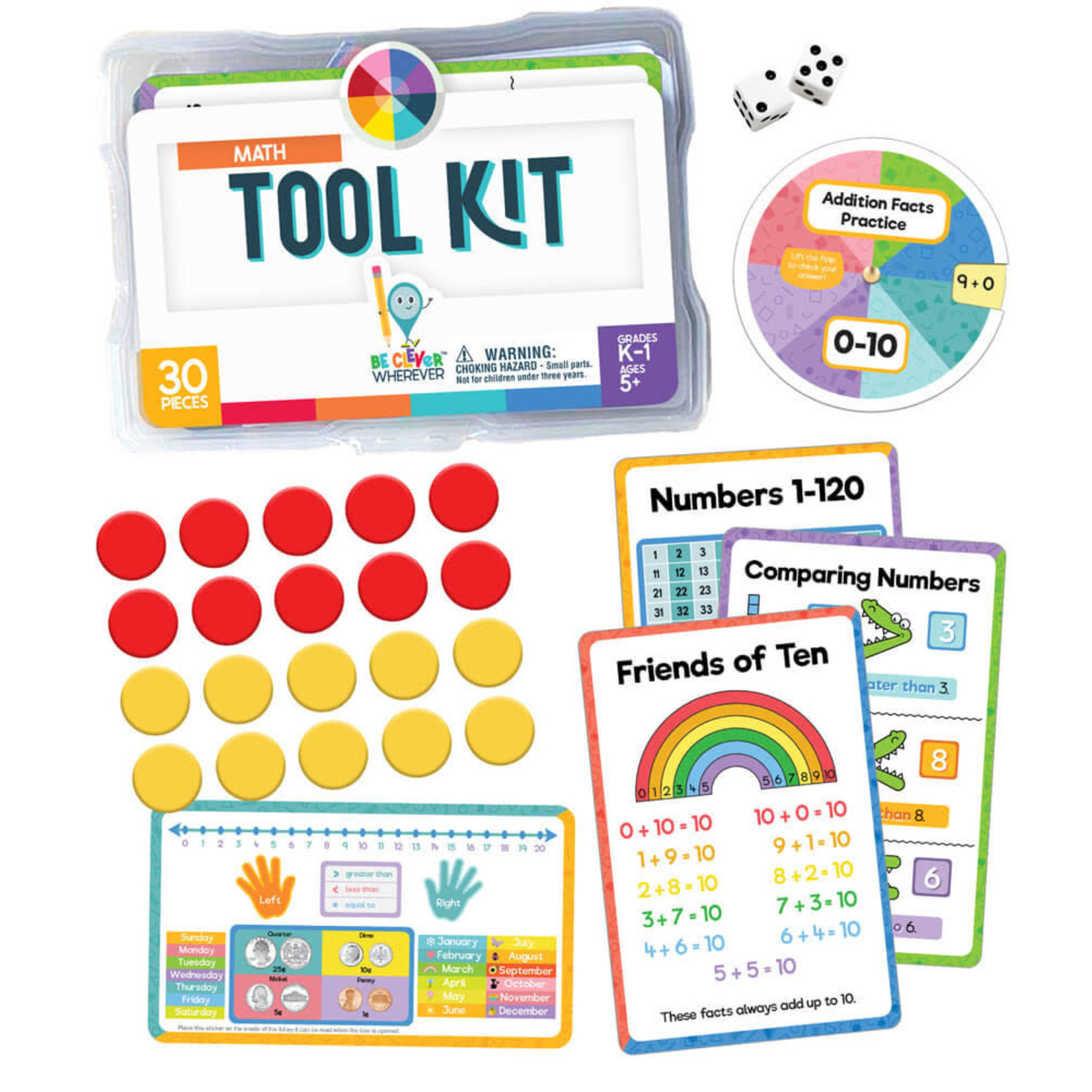 CARSON DELLOSA PUBLISHING CO Math Tool Kit Manipulative Grade K-1