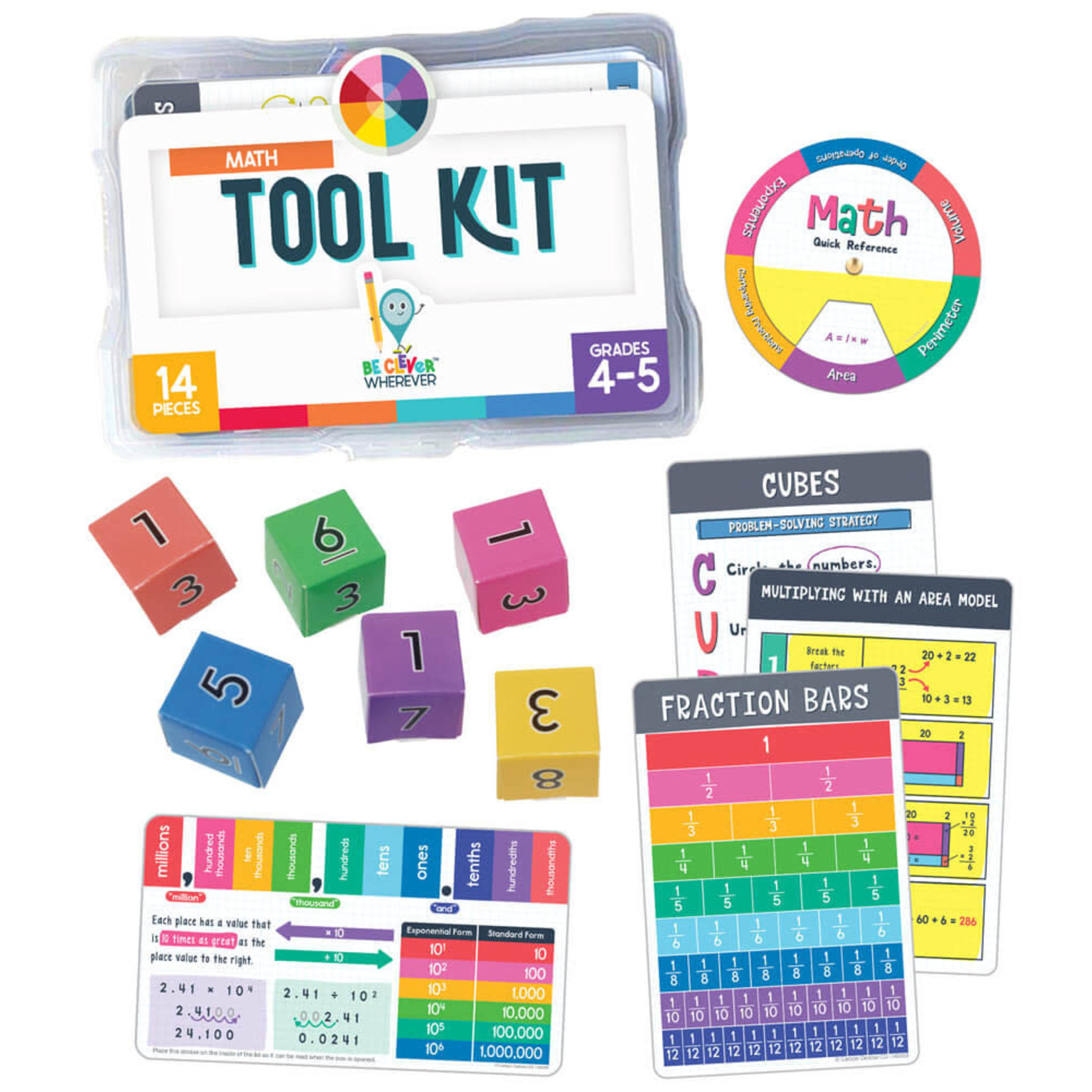 CARSON DELLOSA PUBLISHING CO Math Tool Kit Manipulative Grade 4-5
