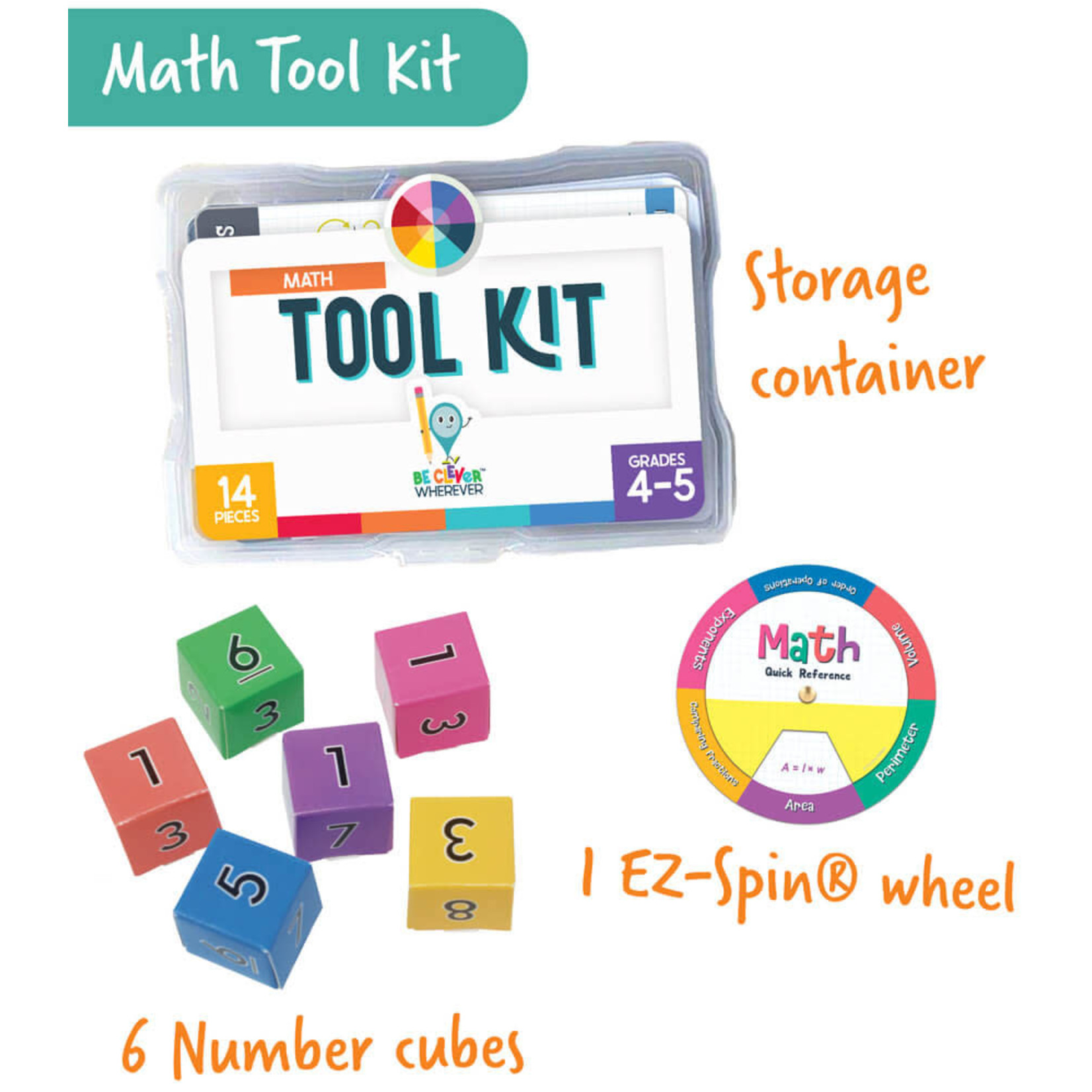 CARSON DELLOSA PUBLISHING CO Math Tool Kit Manipulative Grade 4-5