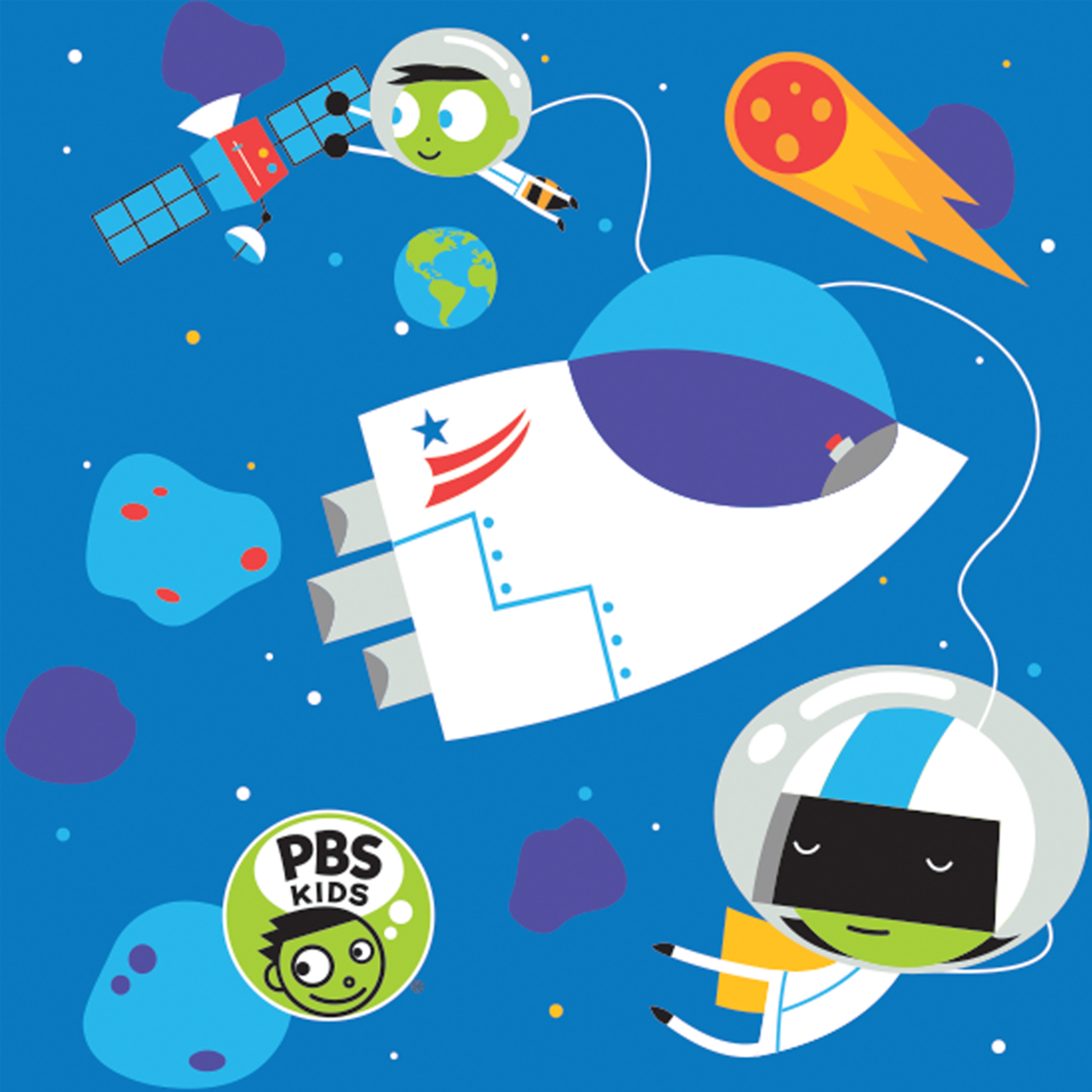 PBS Kids Space Explorer Kindermat Sheet