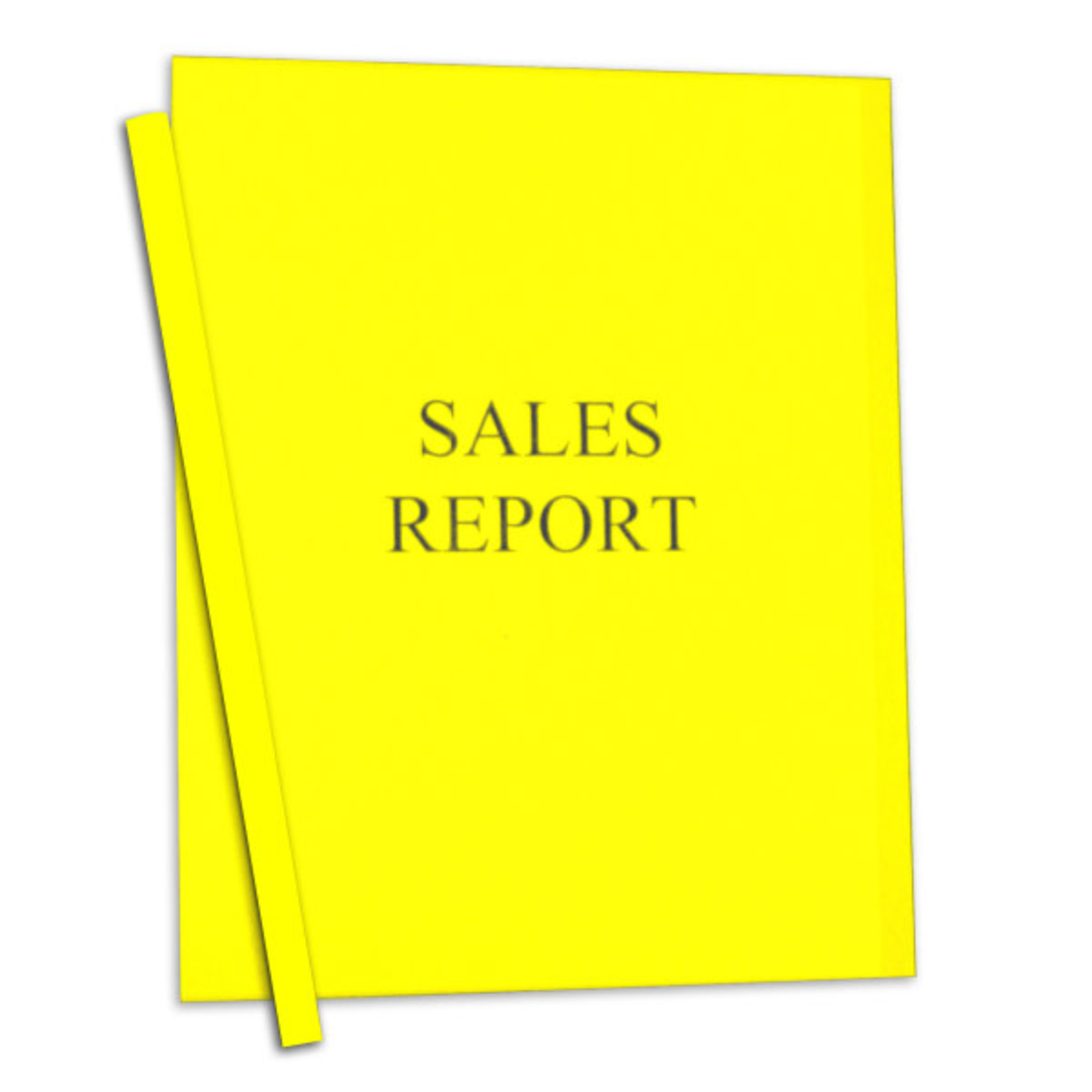 Vinyl Report Covers with Binding Bars, Yellow, 11 x 8 1/2