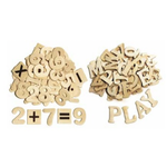 Creativity Street® Natural Wood Letters and Numbers