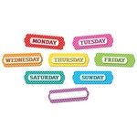 ASHLEY INCORPORATED Magnetic Die-Cut Labels, Color Dots Days Of The Week