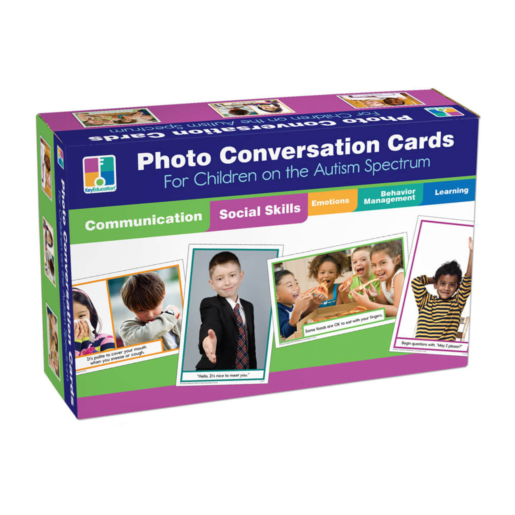 CARSON DELLOSA PUBLISHING CO Photo Conversation Cards for Children on the Autism Spectrum Learning Cards Grade K-5