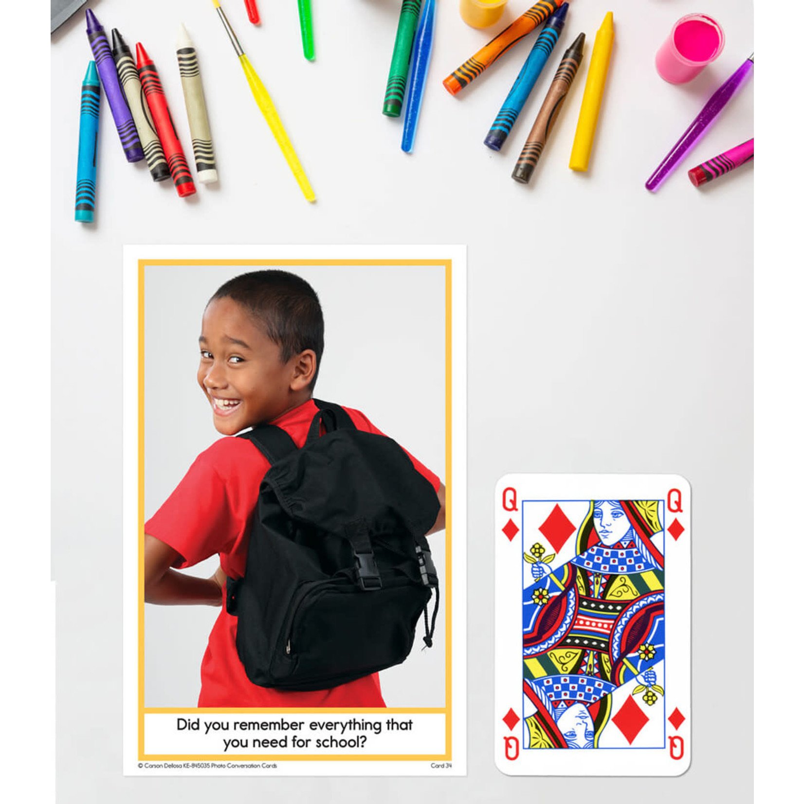 CARSON DELLOSA PUBLISHING CO Photo Conversation Cards for Children on the Autism Spectrum Learning Cards Grade K-5