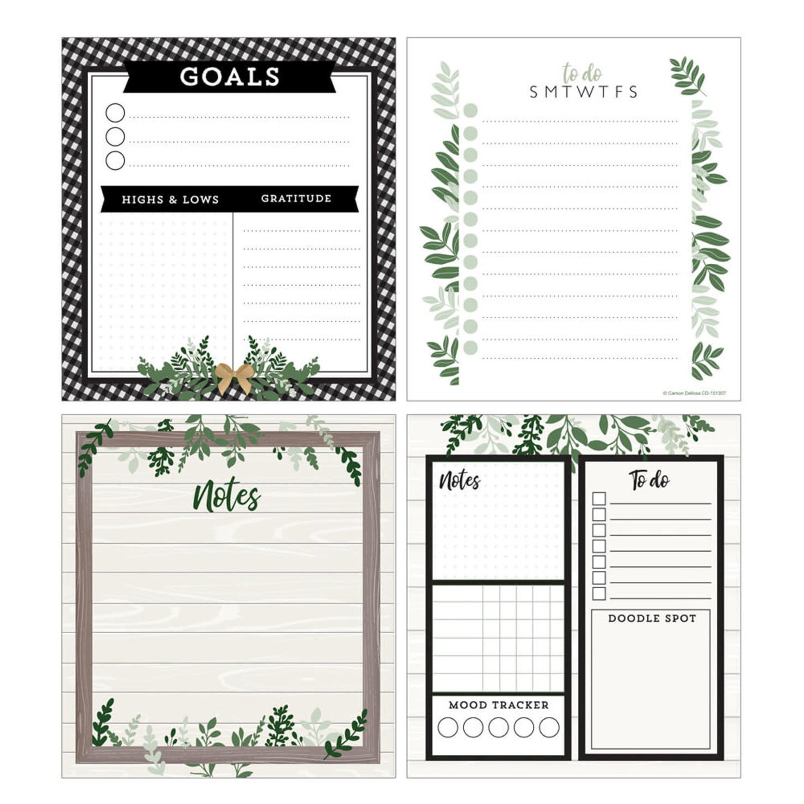 CARSON DELLOSA PUBLISHING CO Farmhouse Notepad Set