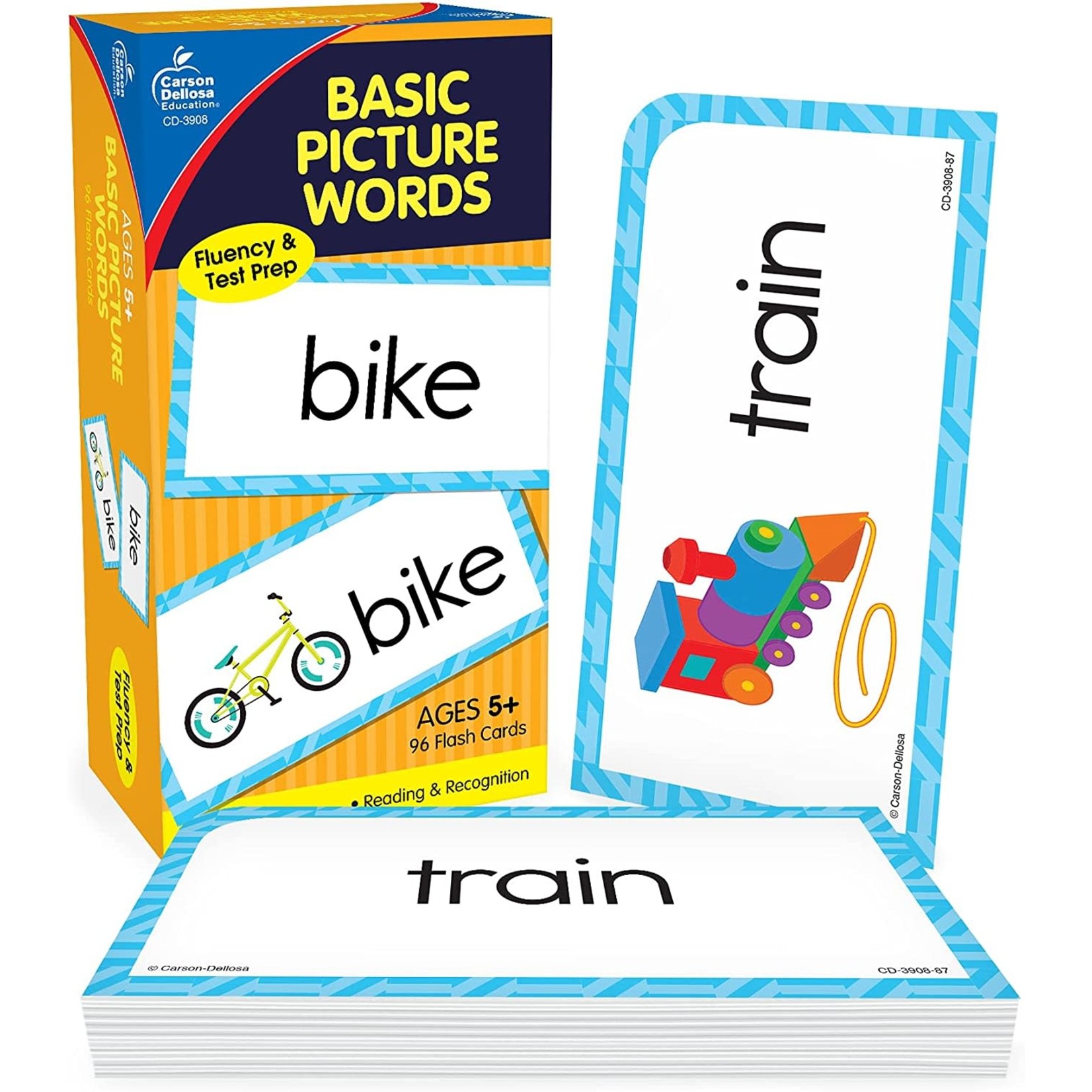 CARSON DELLOSA PUBLISHING CO Basic Picture Words Flash Cards