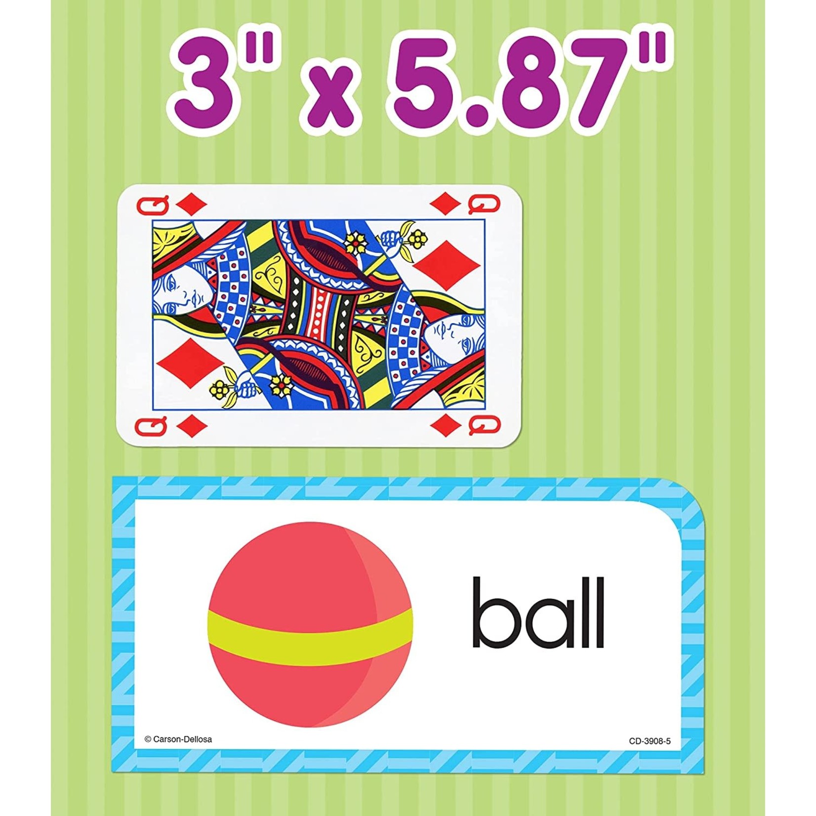 CARSON DELLOSA PUBLISHING CO Basic Picture Words Flash Cards