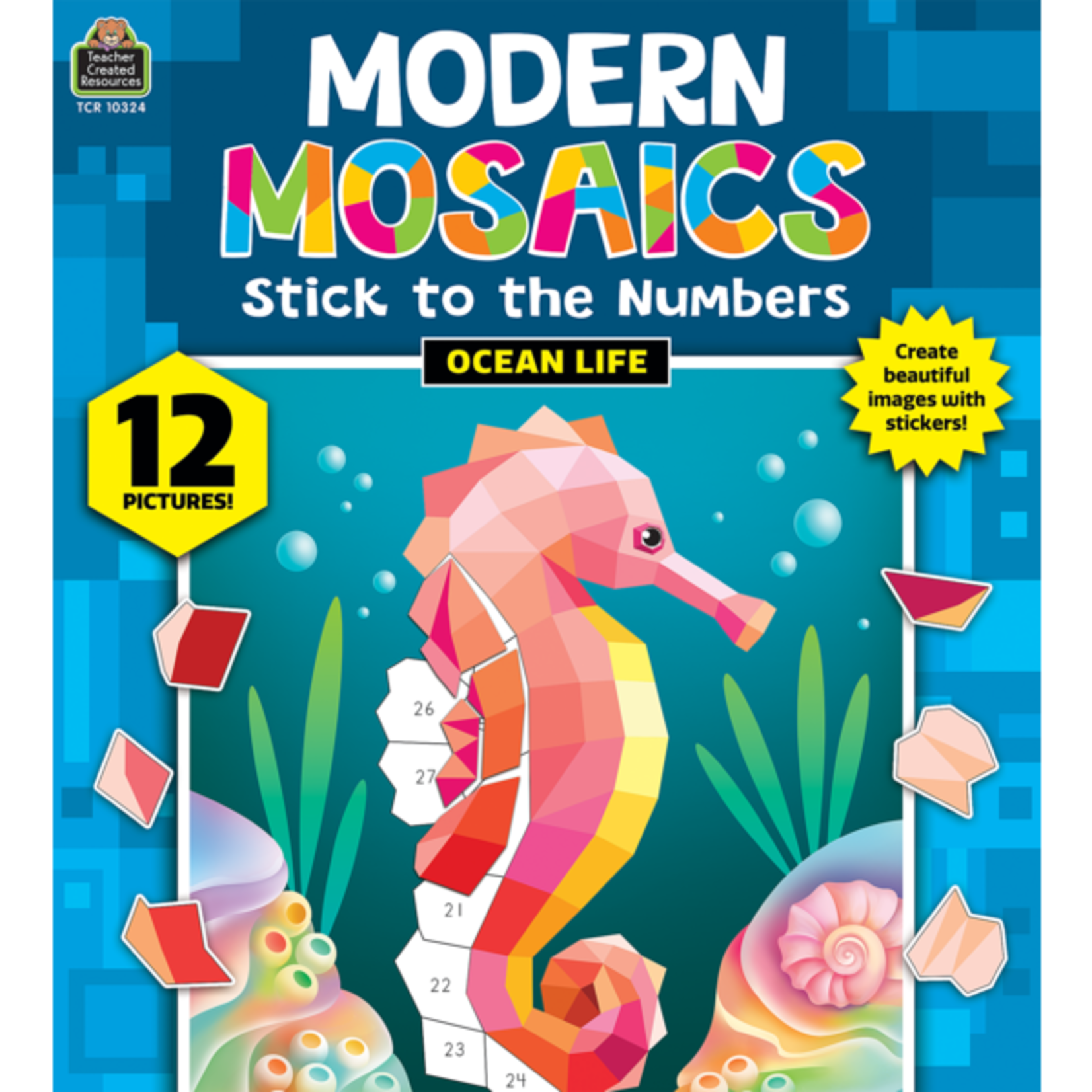 TEACHER CREATED RESOURCES Ocean Life Modern Mosaics Stick to the Numbers