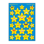 TREND ENTERPRISES INC Emoji Stars, Caramel Corn scent Scratch 'n Sniff Stinky Stickers® – Mixed Shapes