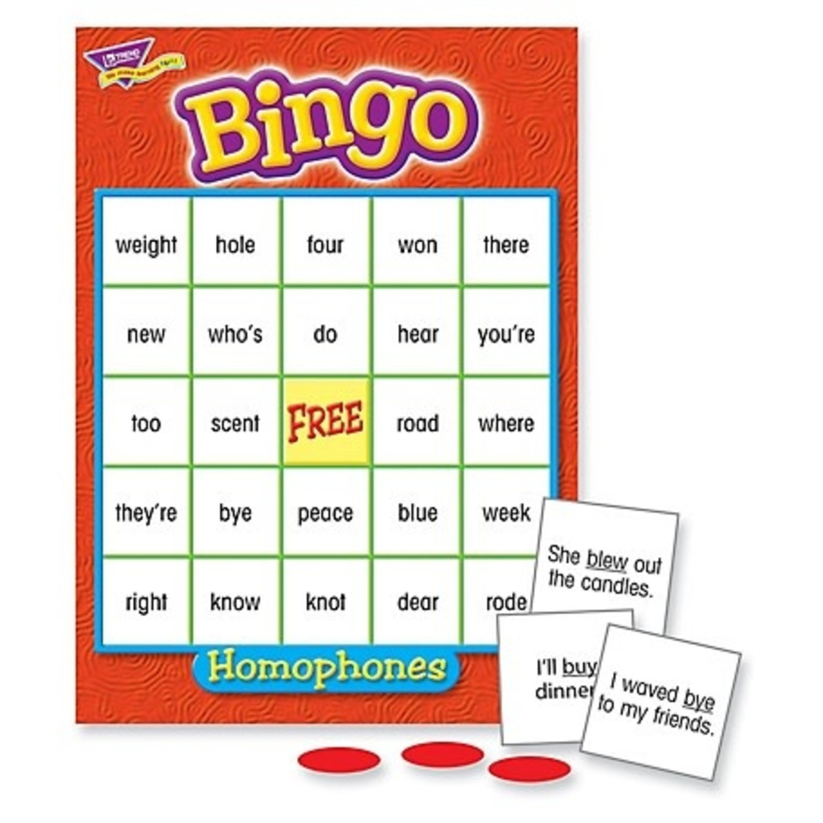 TREND ENTERPRISES INC Homophones Bingo Game