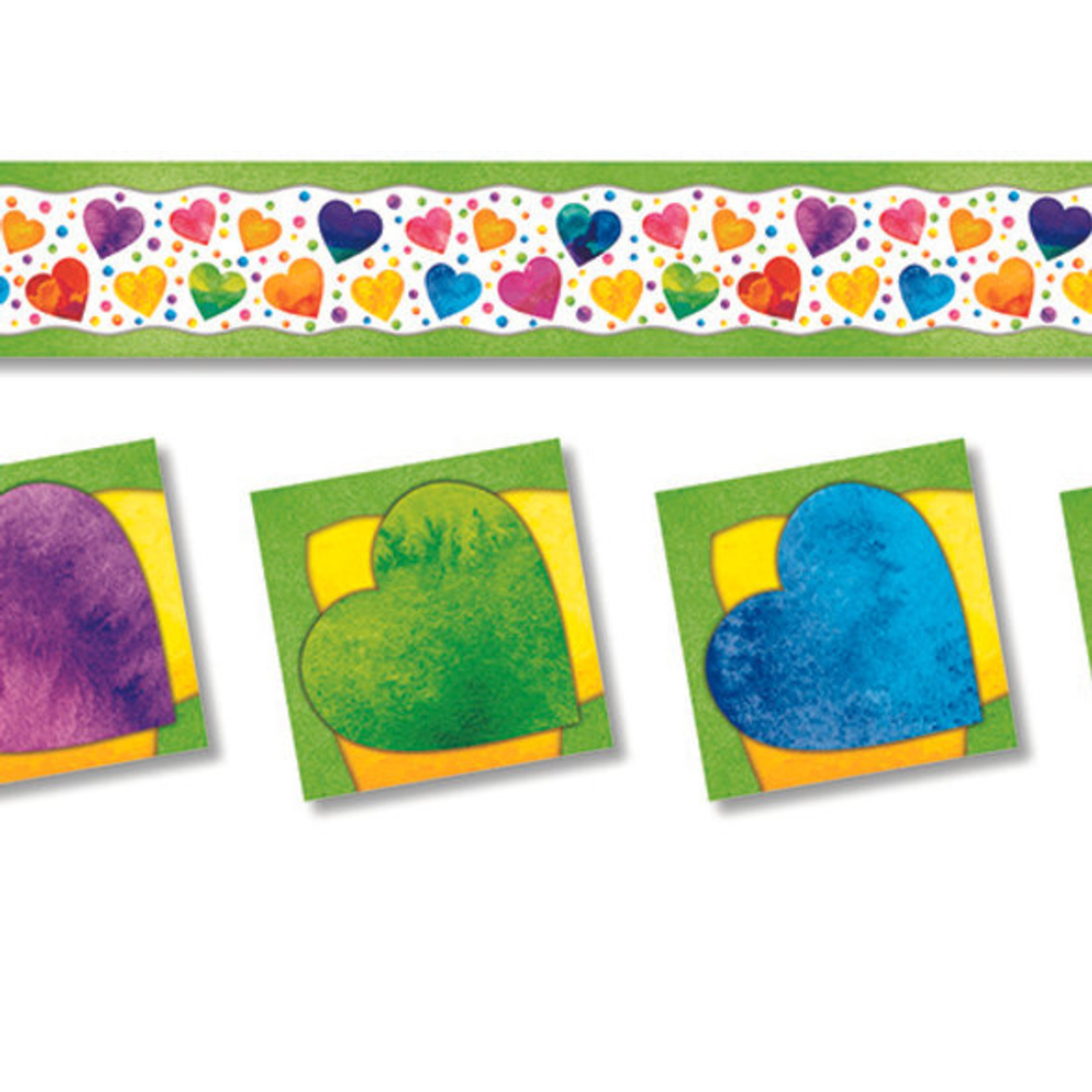 NORTH STAR TEACHER RESOURCES Watercolor Hearts Trimmer