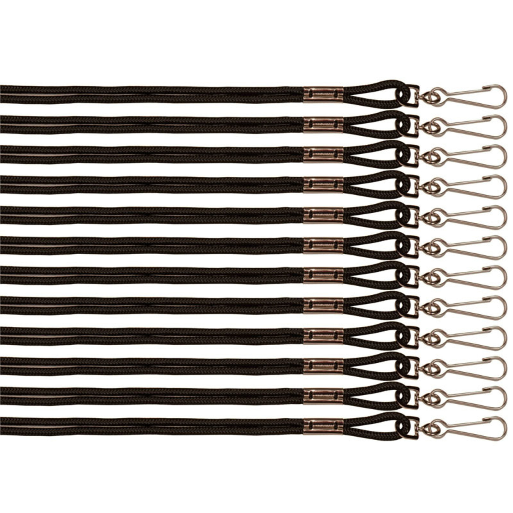 Lanyards Black Set of 12