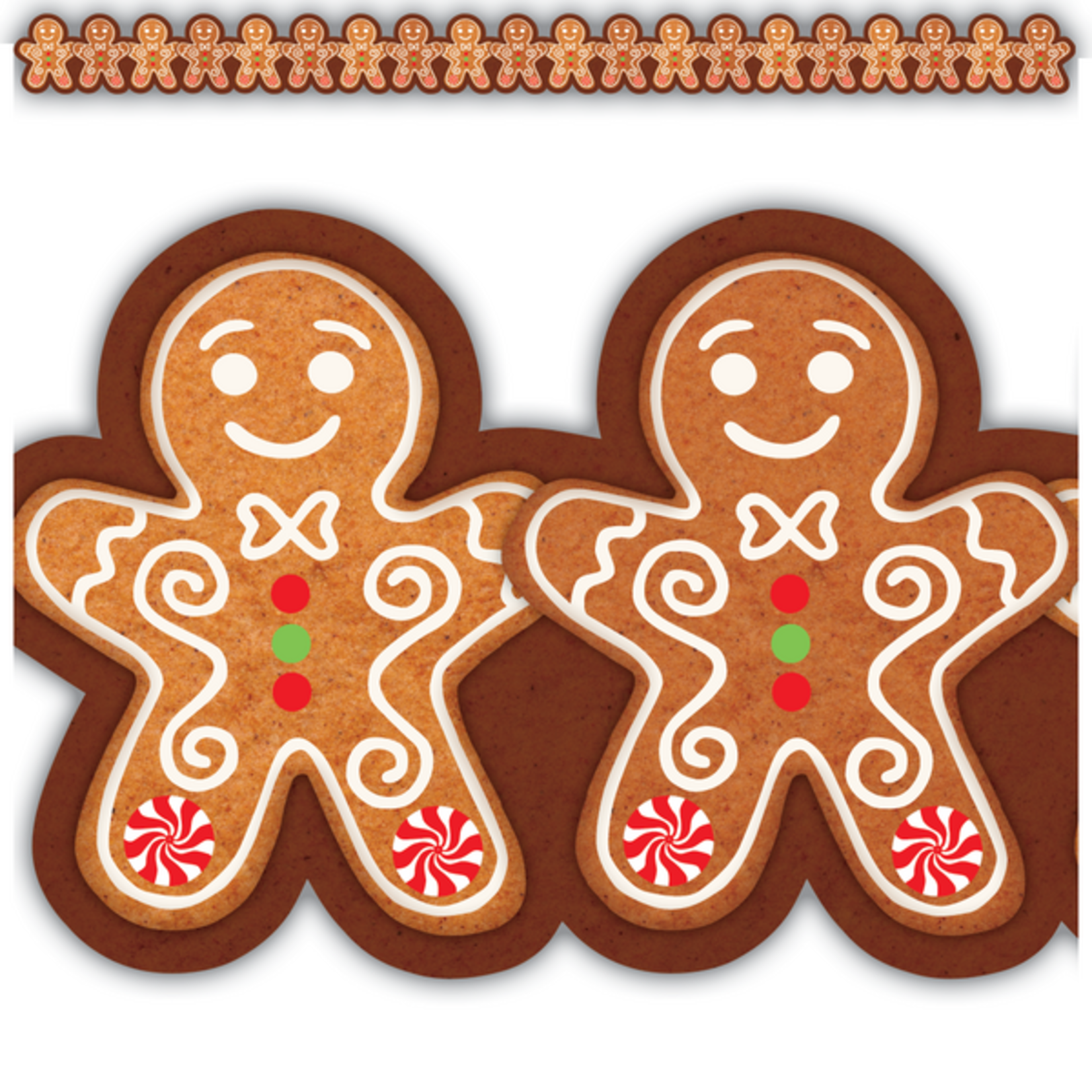 TEACHER CREATED RESOURCES Gingerbread Cookies Die-Cut Border Trim