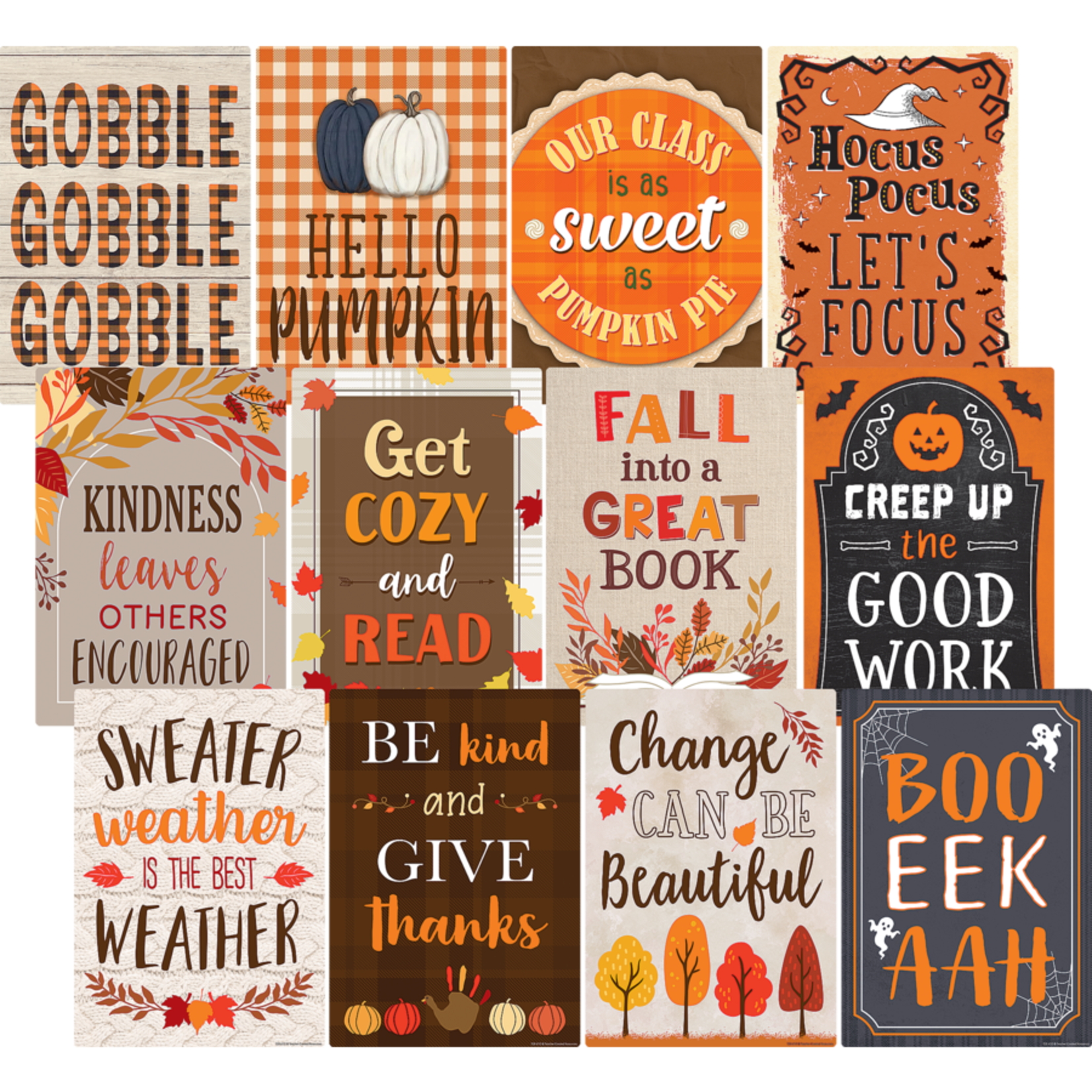 TEACHER CREATED RESOURCES Fall Small Poster Pack