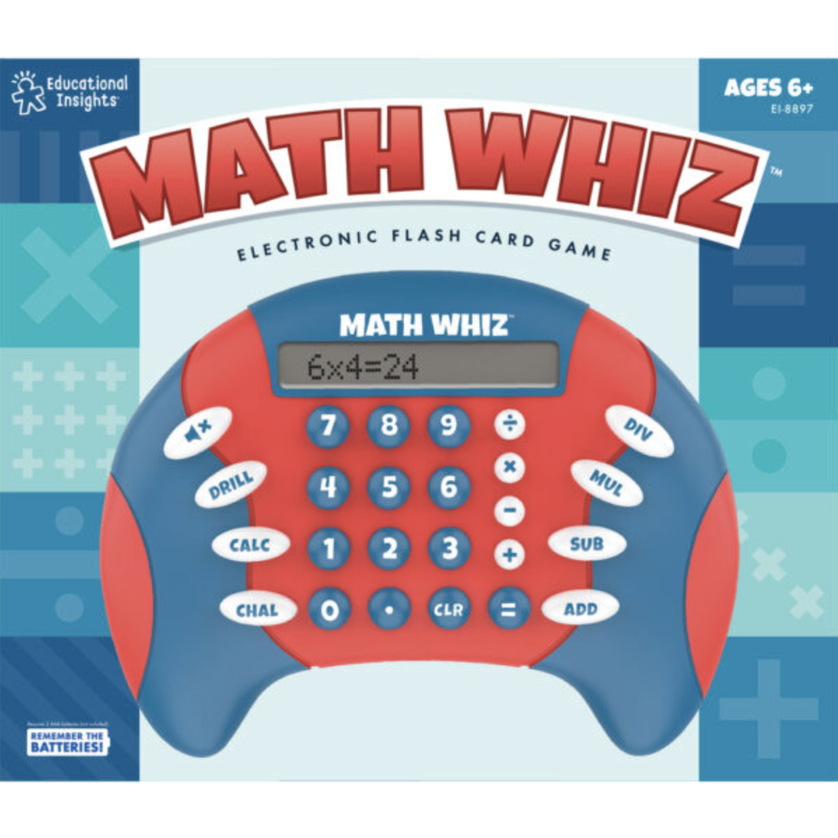 EDUCATIONAL INSIGHTS INC Math Whiz Electronic Flash Card Game