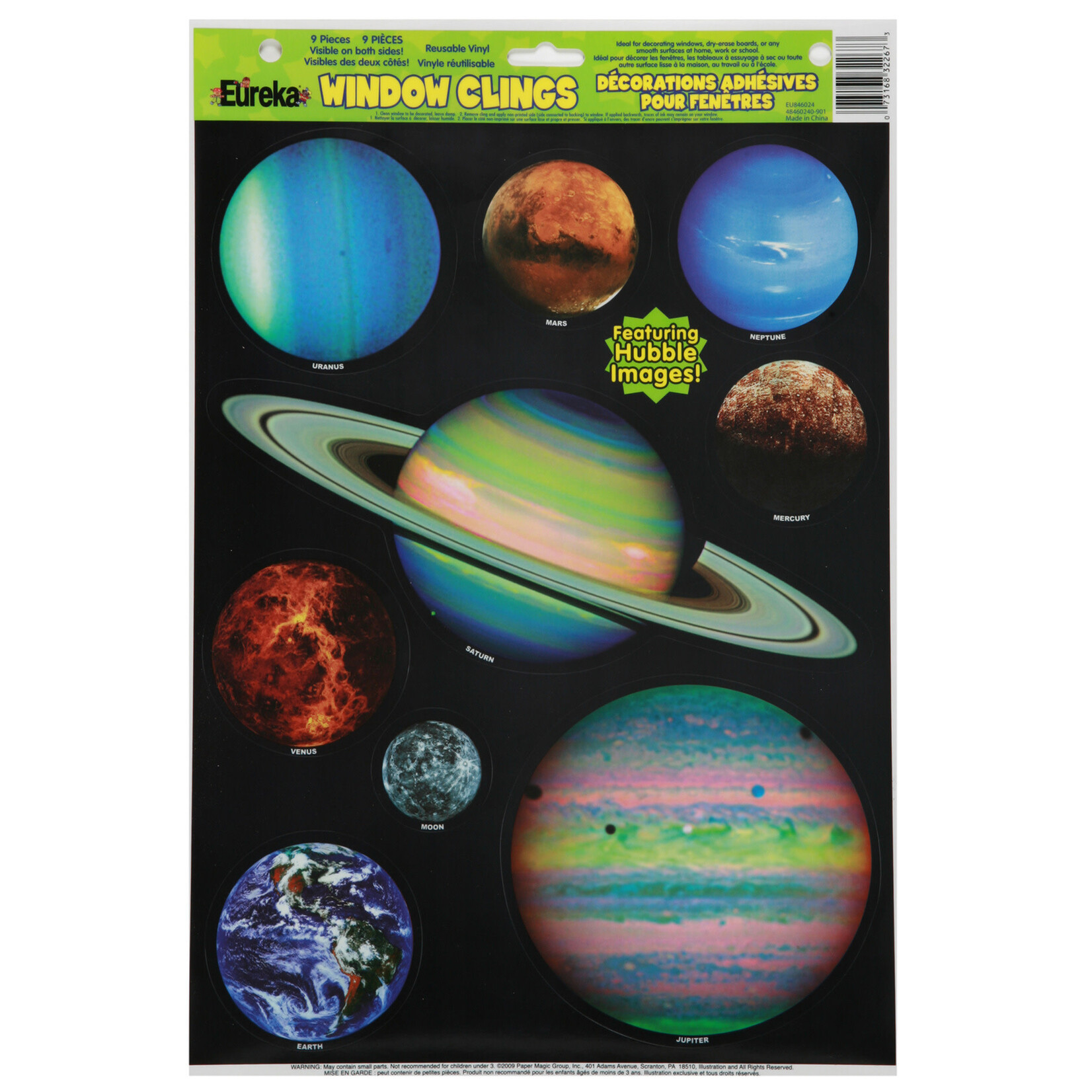 Hubble Image Planets Window Clings