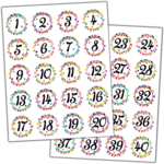 TEACHER CREATED RESOURCES Confetti Numbers Stickers