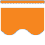 TEACHER CREATED RESOURCES Orange Scalloped Border Trim