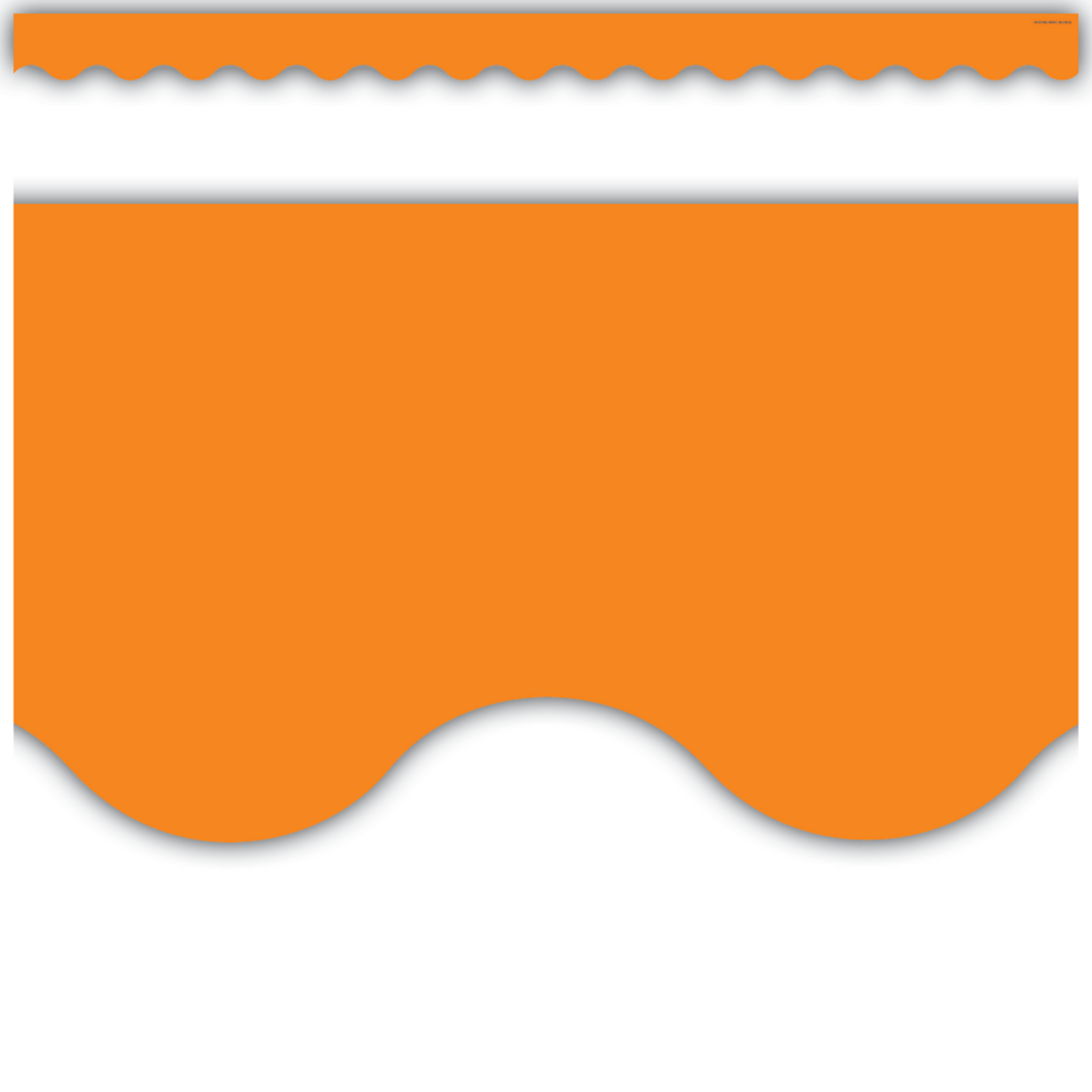 TEACHER CREATED RESOURCES Orange Scalloped Border Trim