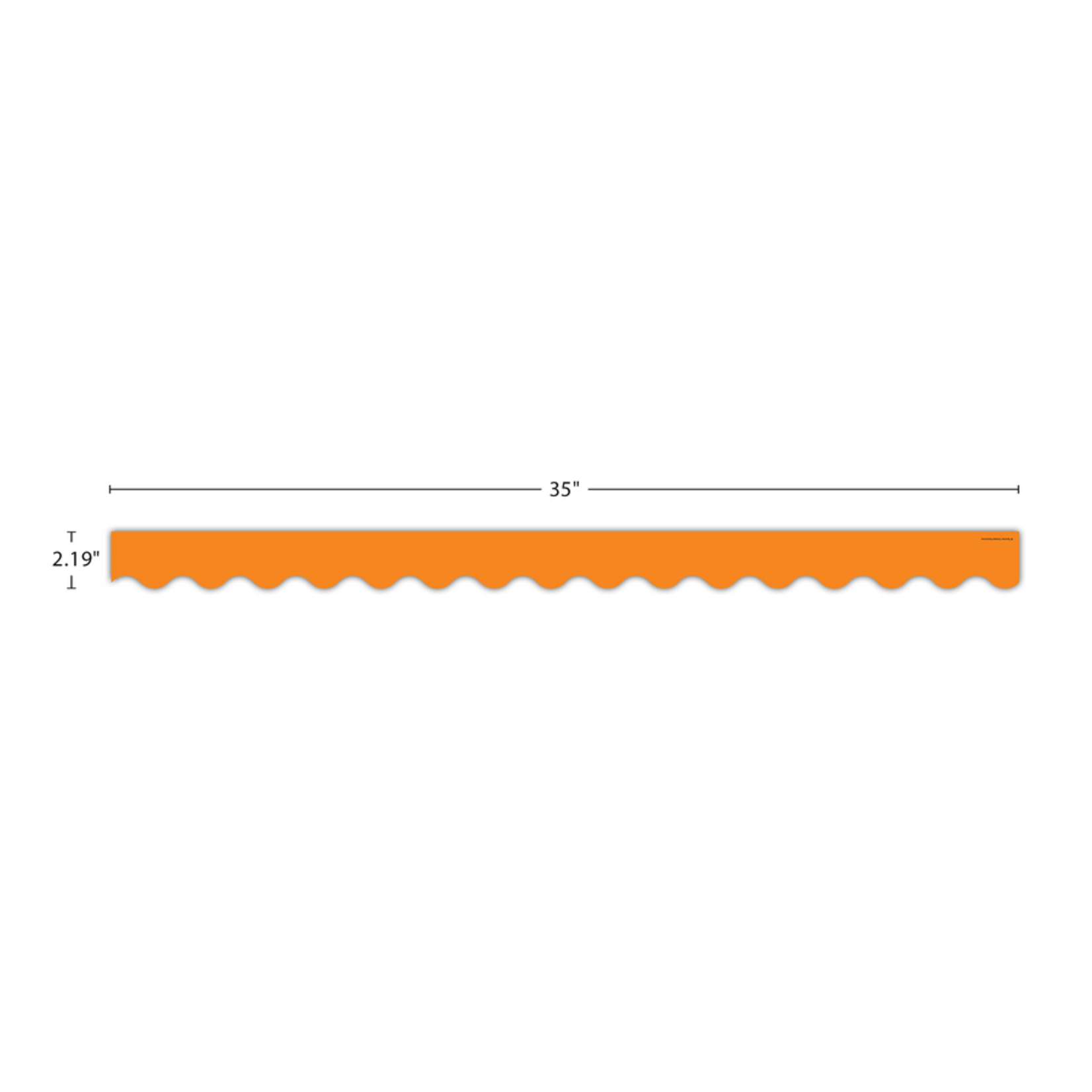 TEACHER CREATED RESOURCES Orange Scalloped Border Trim