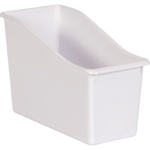 TEACHER CREATED RESOURCES White Plastic Book Bin
